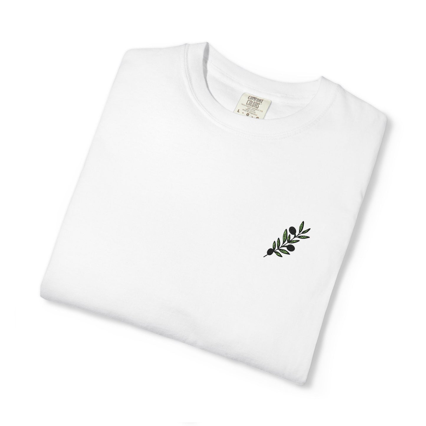 Palestinian olive branch garment-dyed tee