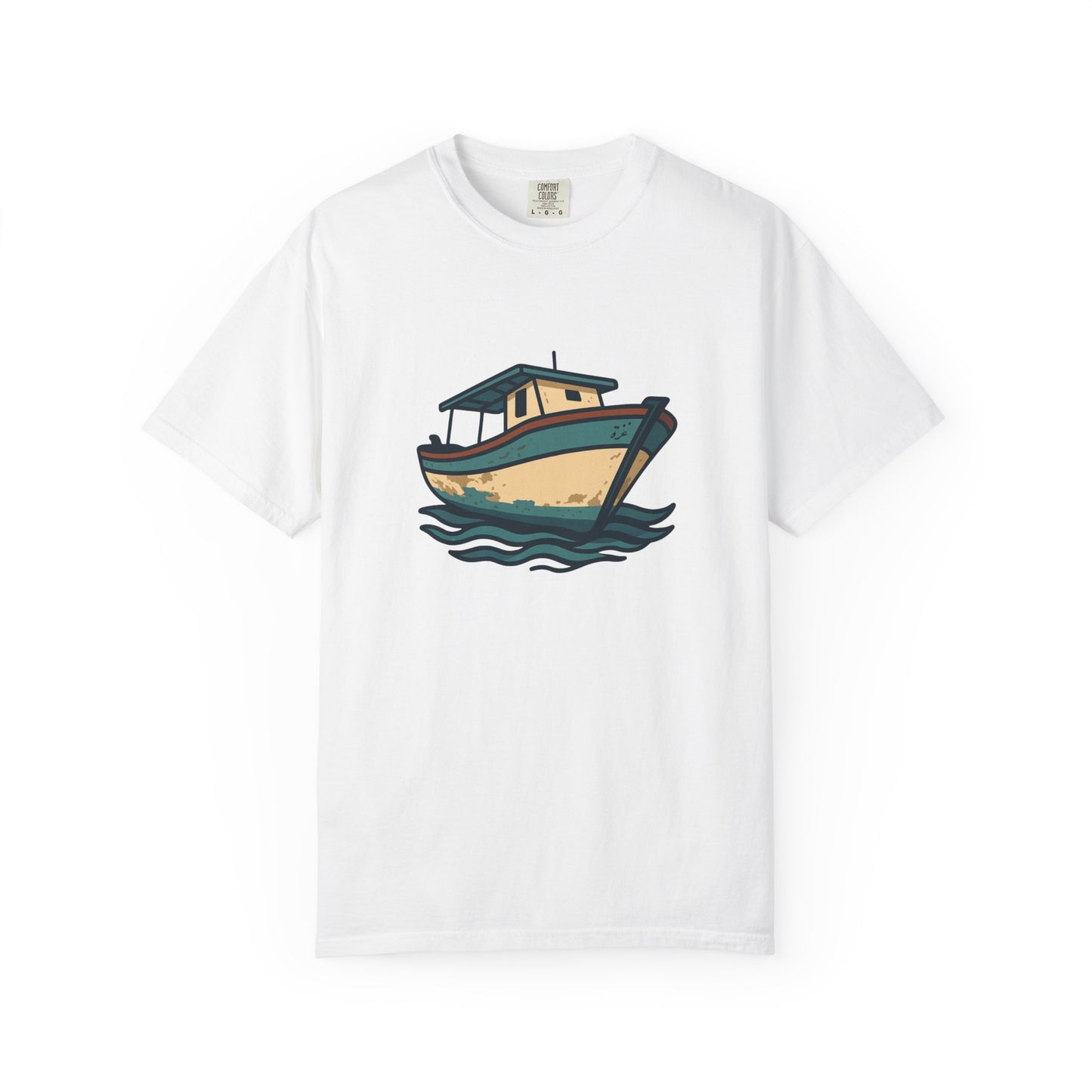 Gaza fishing boat garment-dyed tee