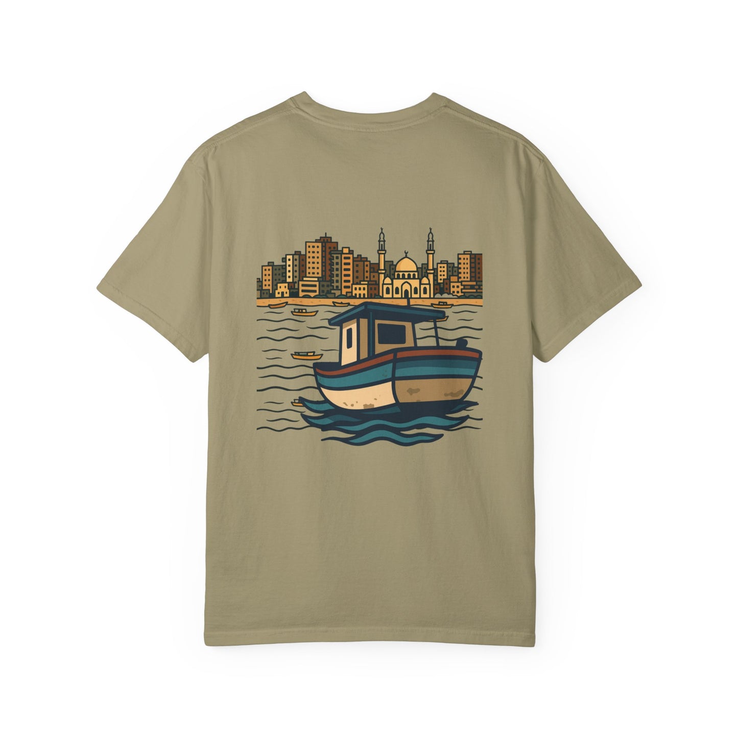 Gaza fishing boat garment-dyed tee