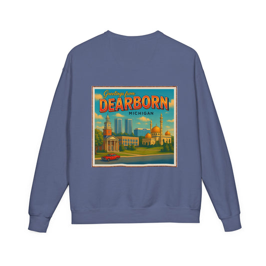 Vintage-washed Dearborn, MI sweatshirt