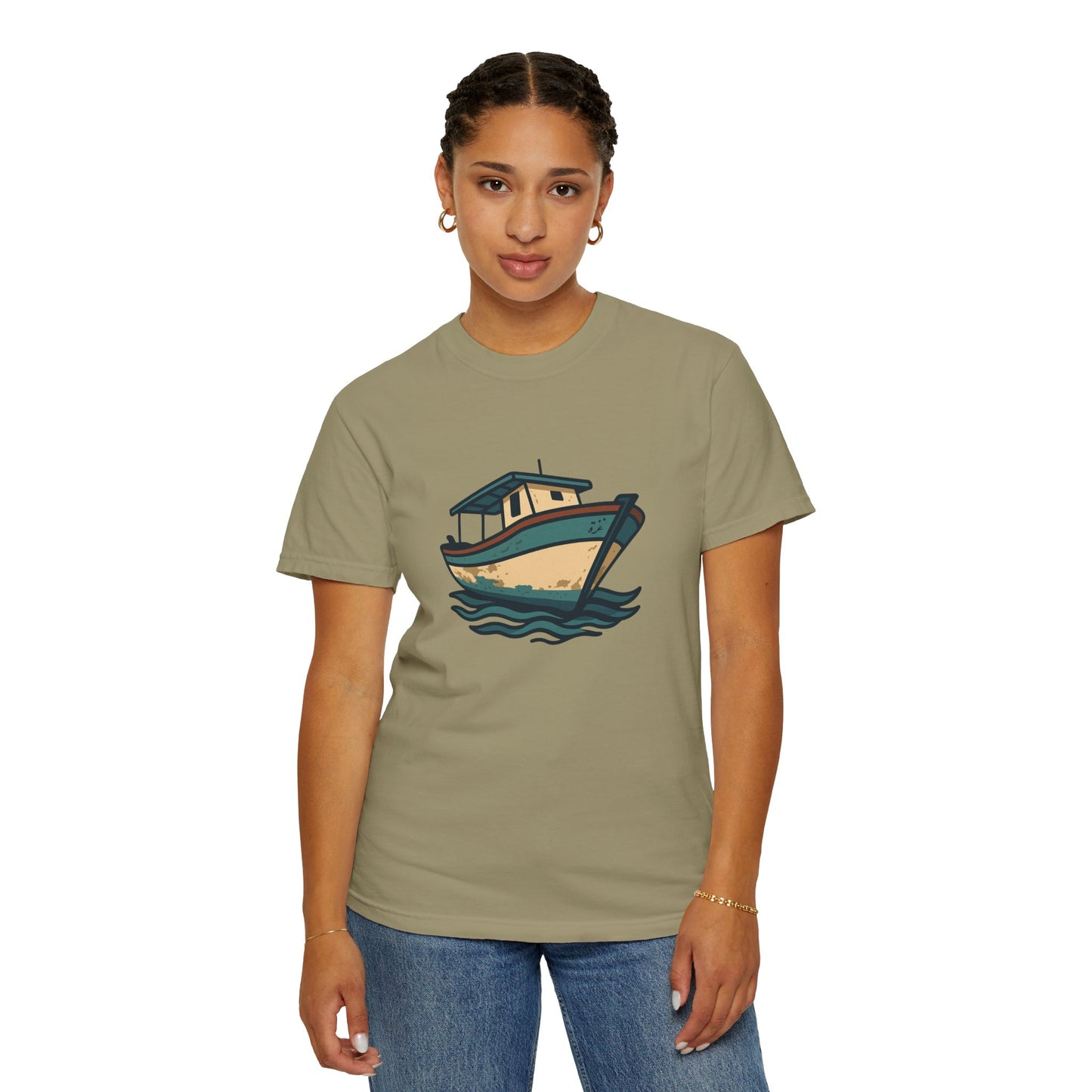 Gaza fishing boat garment-dyed tee