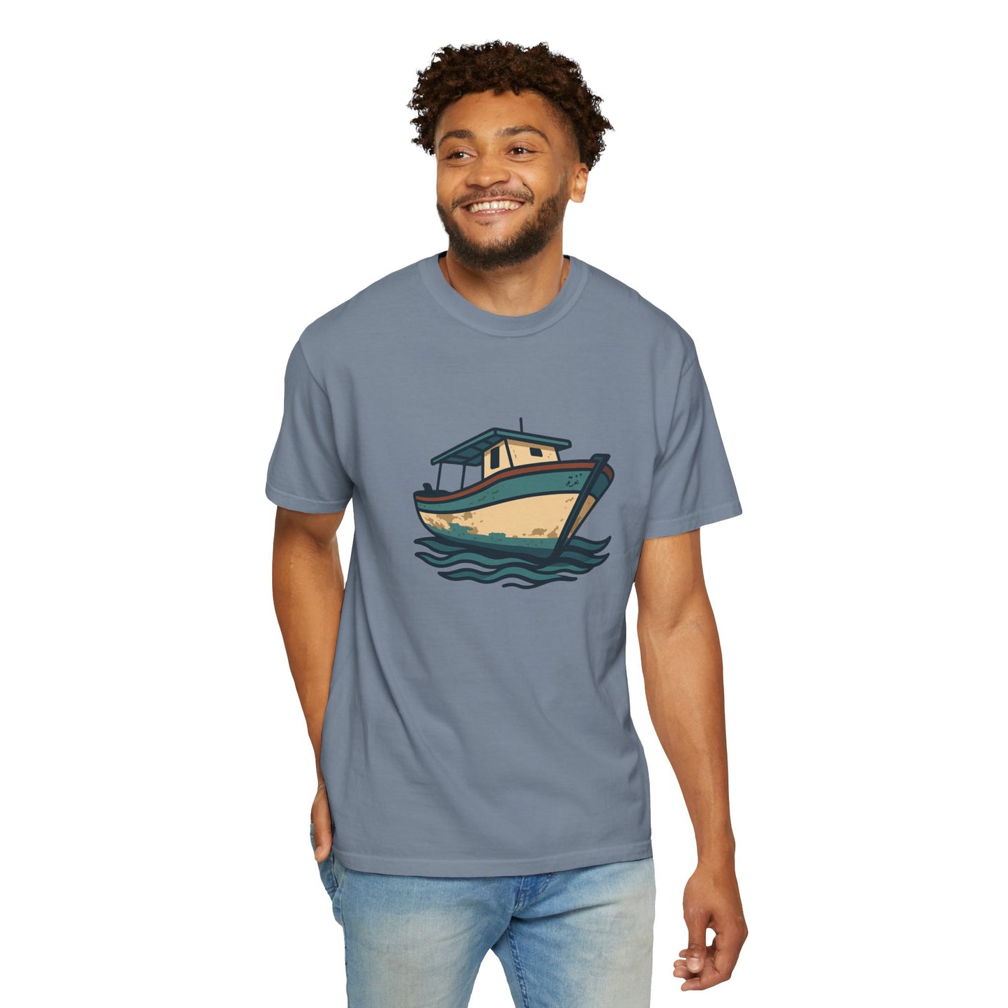 Gaza fishing boat garment-dyed tee