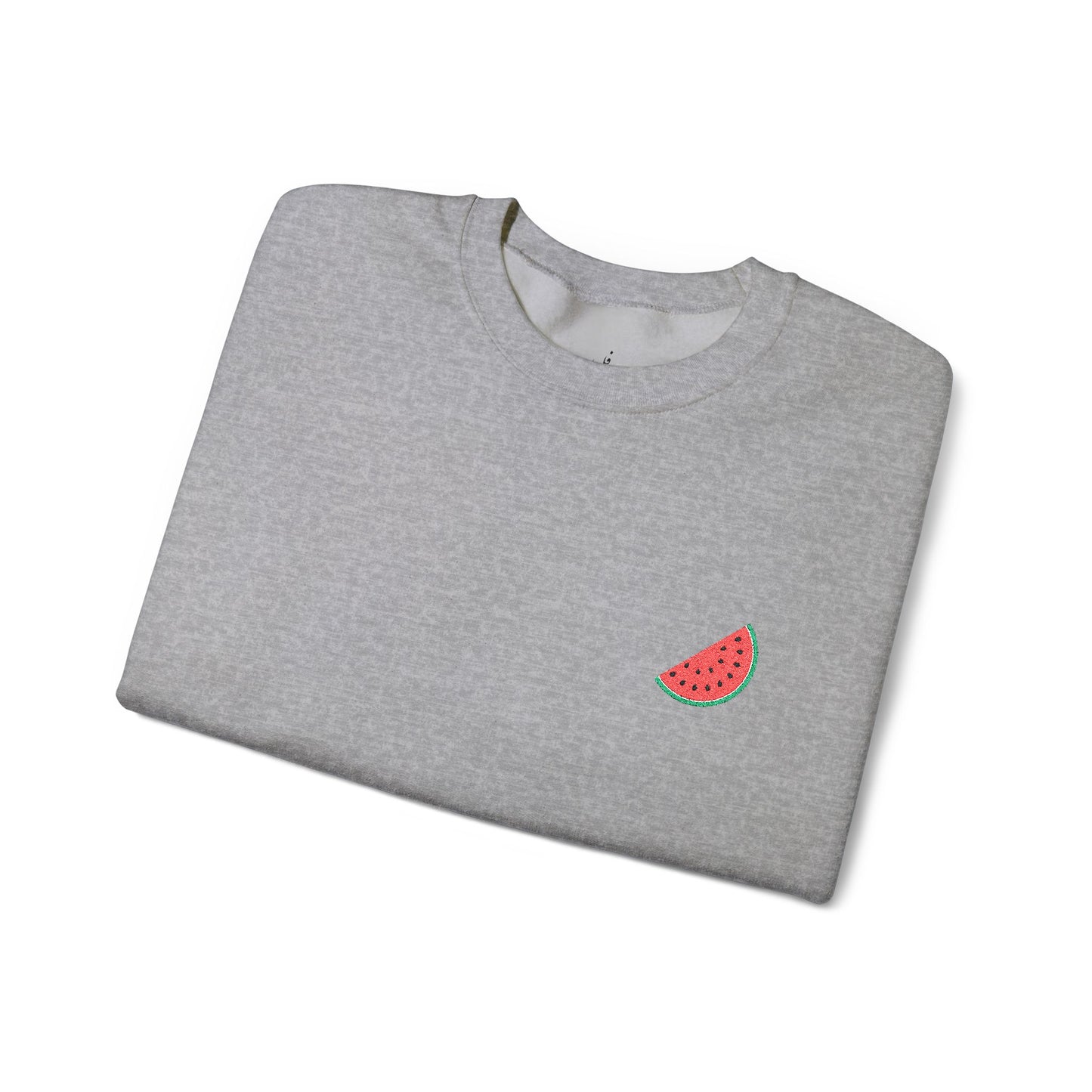 Embroidered watermelon slice sweatshirt