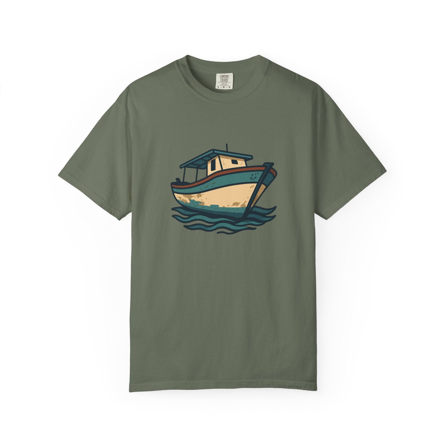 Gaza fishing boat garment-dyed tee