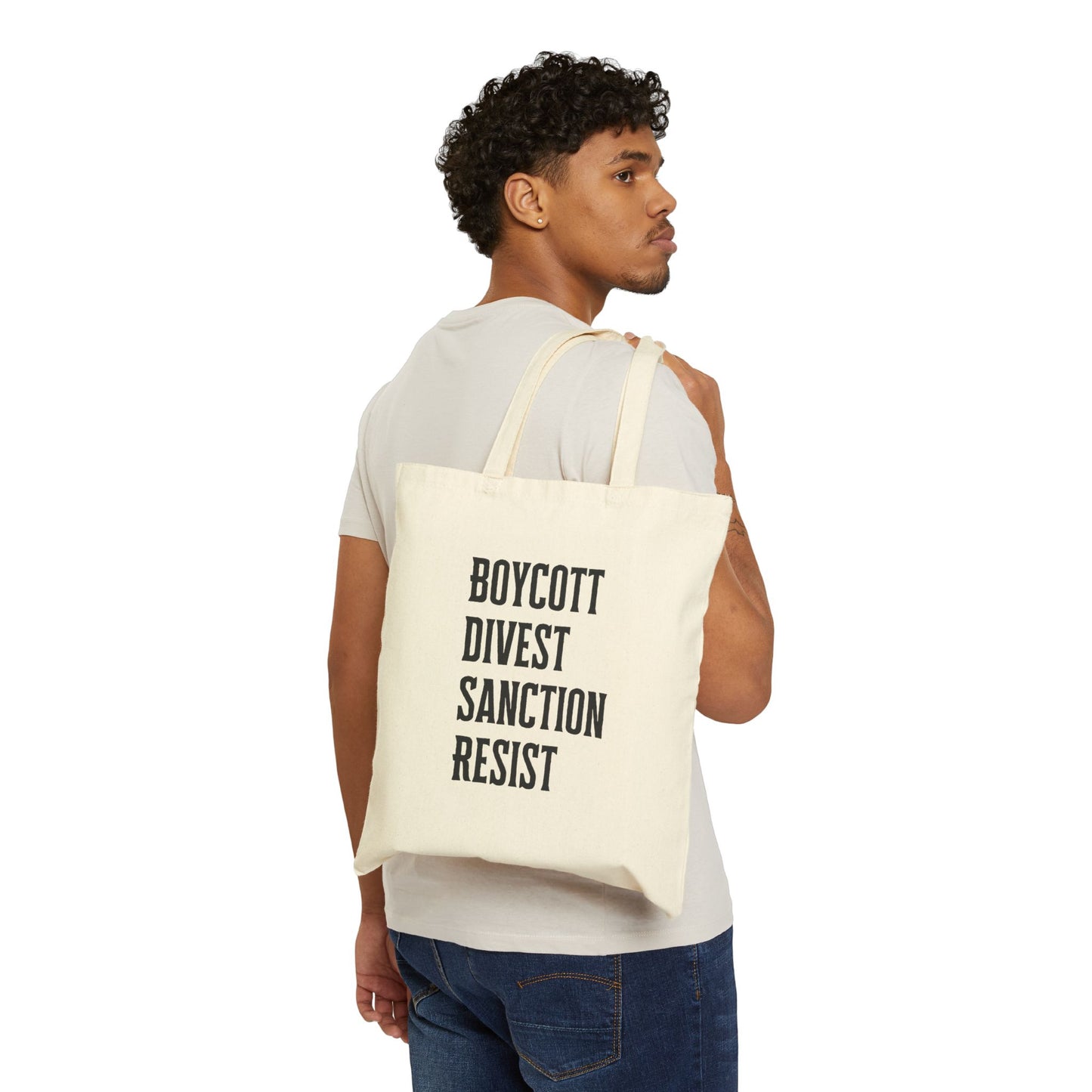 BDSR cotton canvas tote bag
