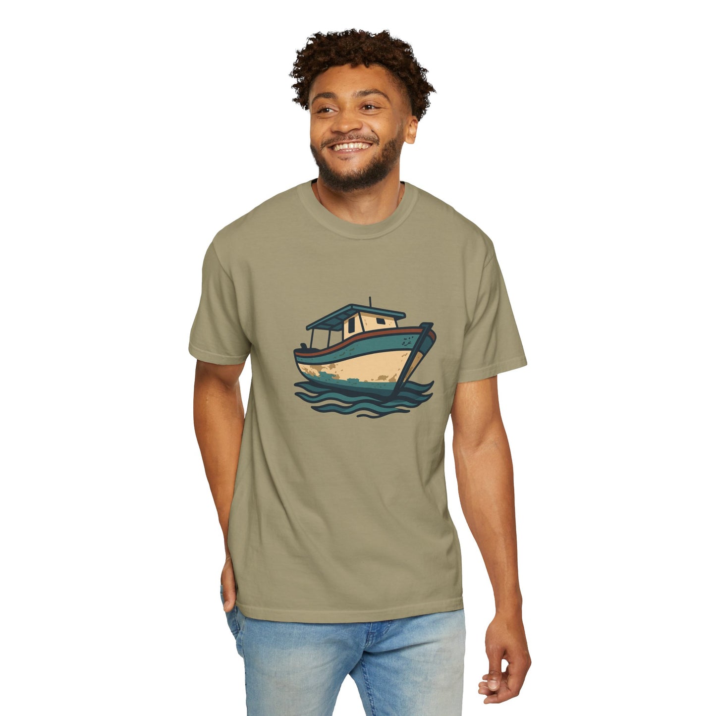 Gaza fishing boat garment-dyed tee