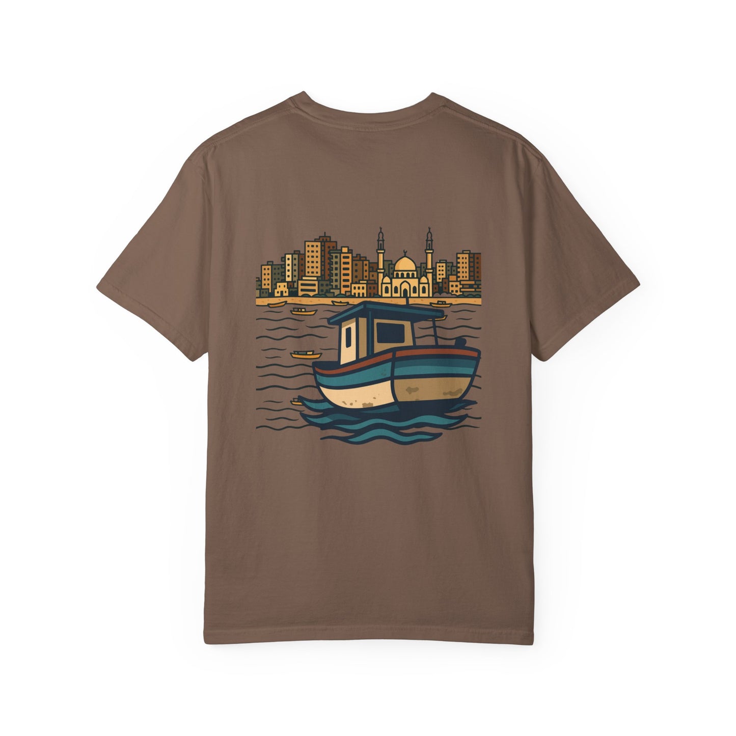 Gaza fishing boat garment-dyed tee