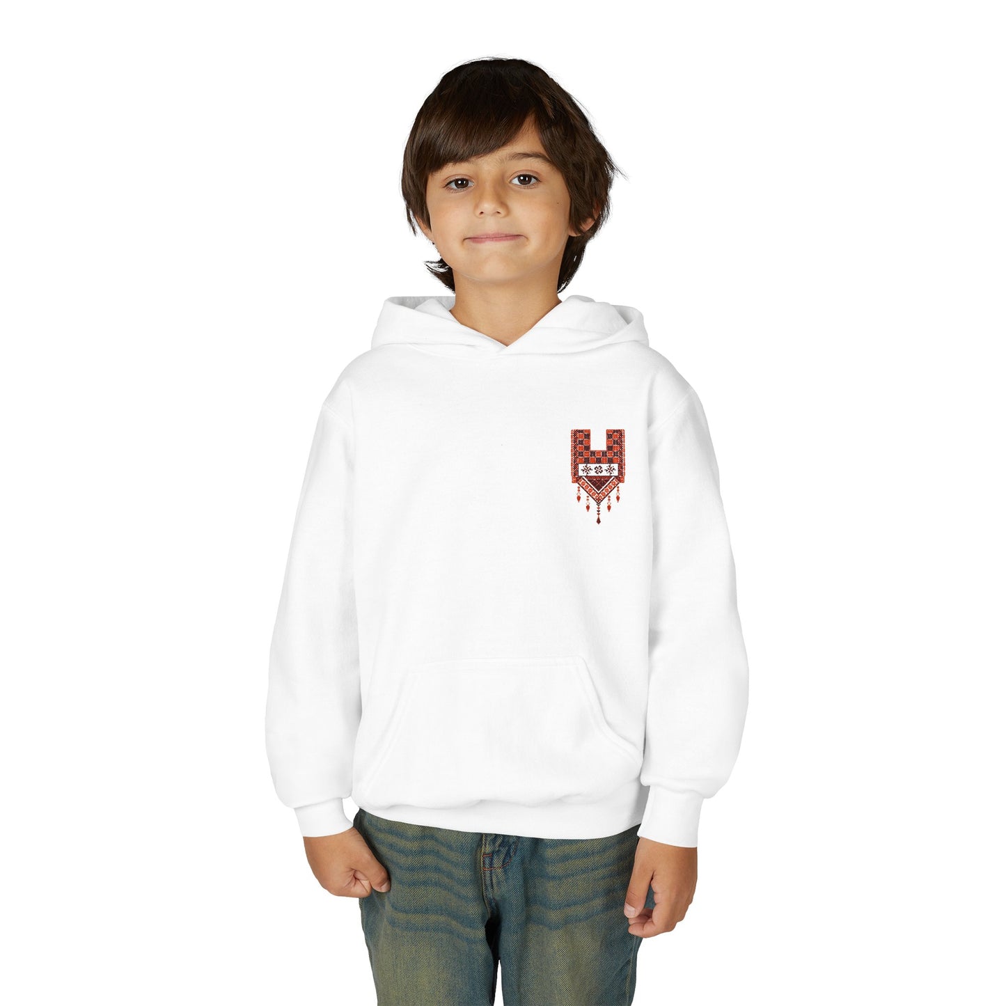 Palestinian tatreez youth hoodie