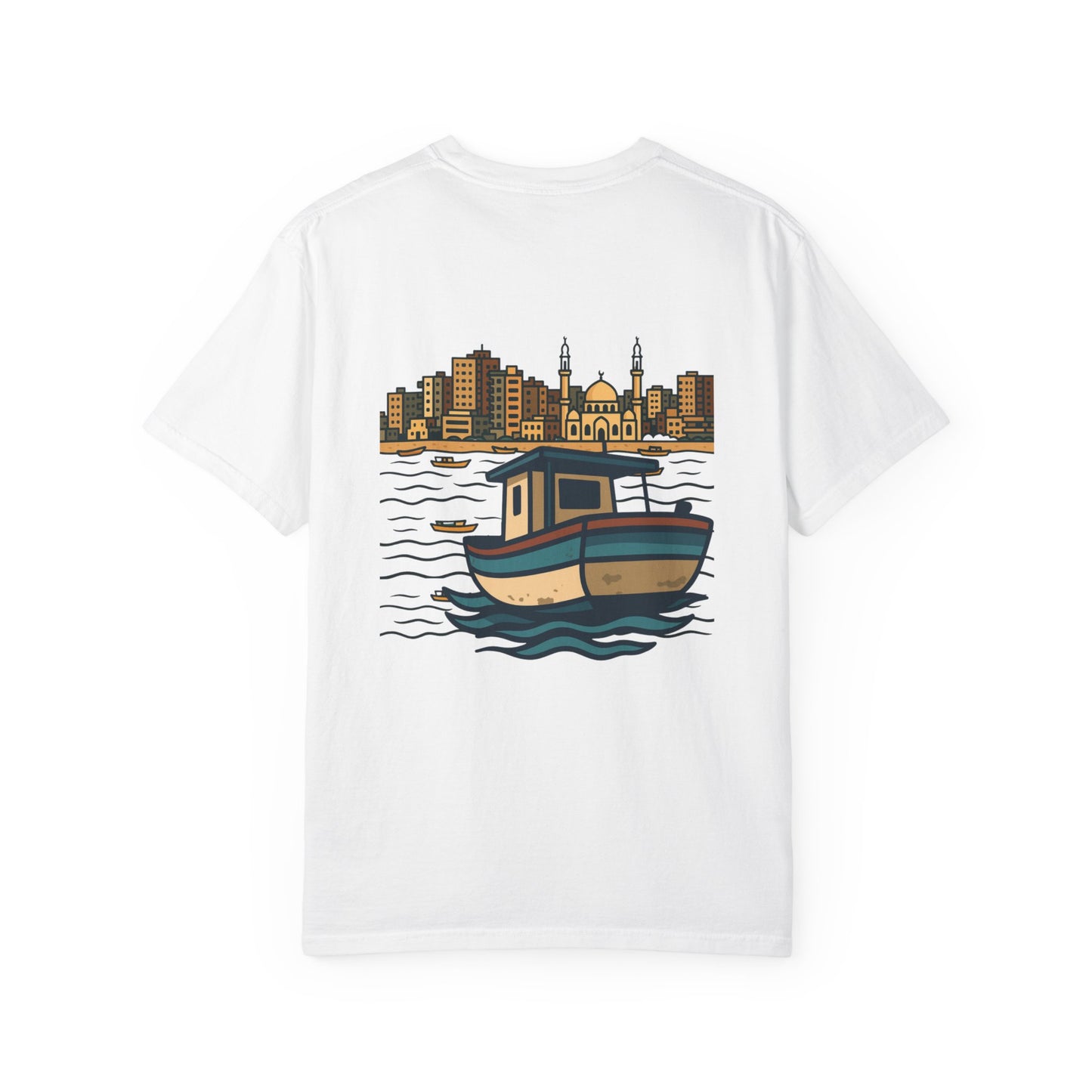 Gaza fishing boat garment-dyed tee