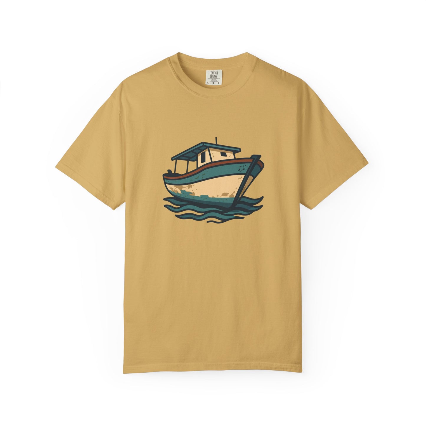 Gaza fishing boat garment-dyed tee