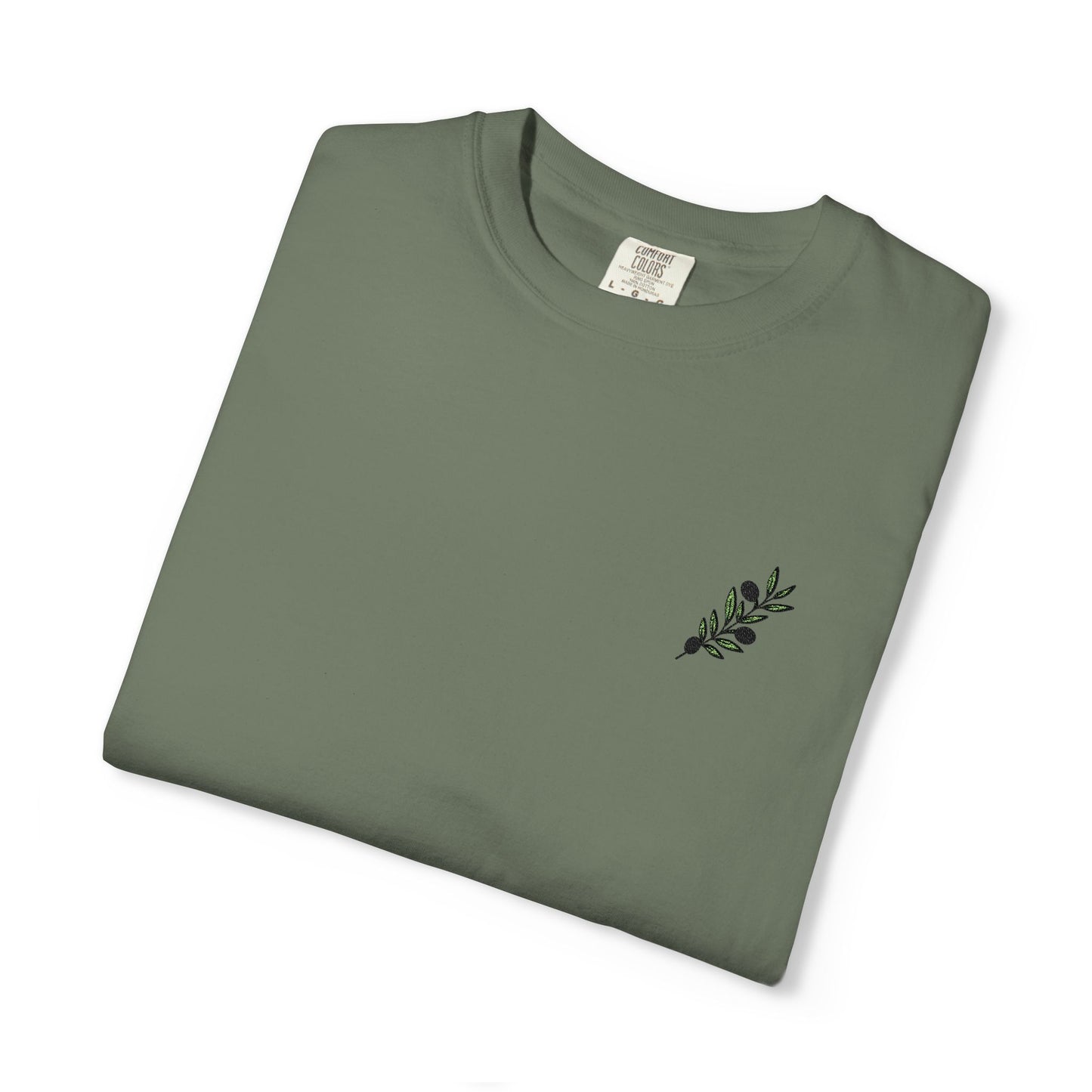 Palestinian olive branch garment-dyed tee