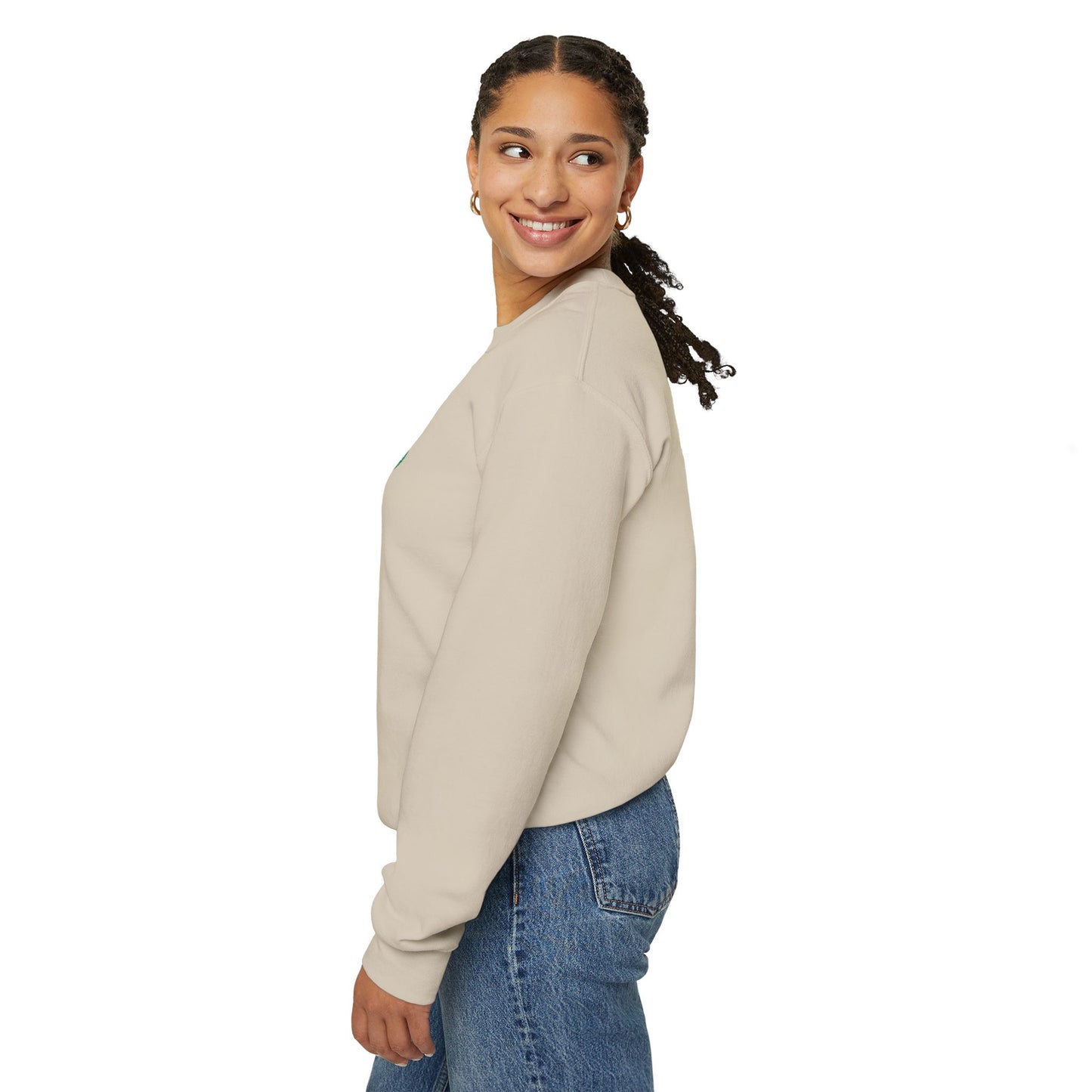 Embroidered watermelon slice sweatshirt