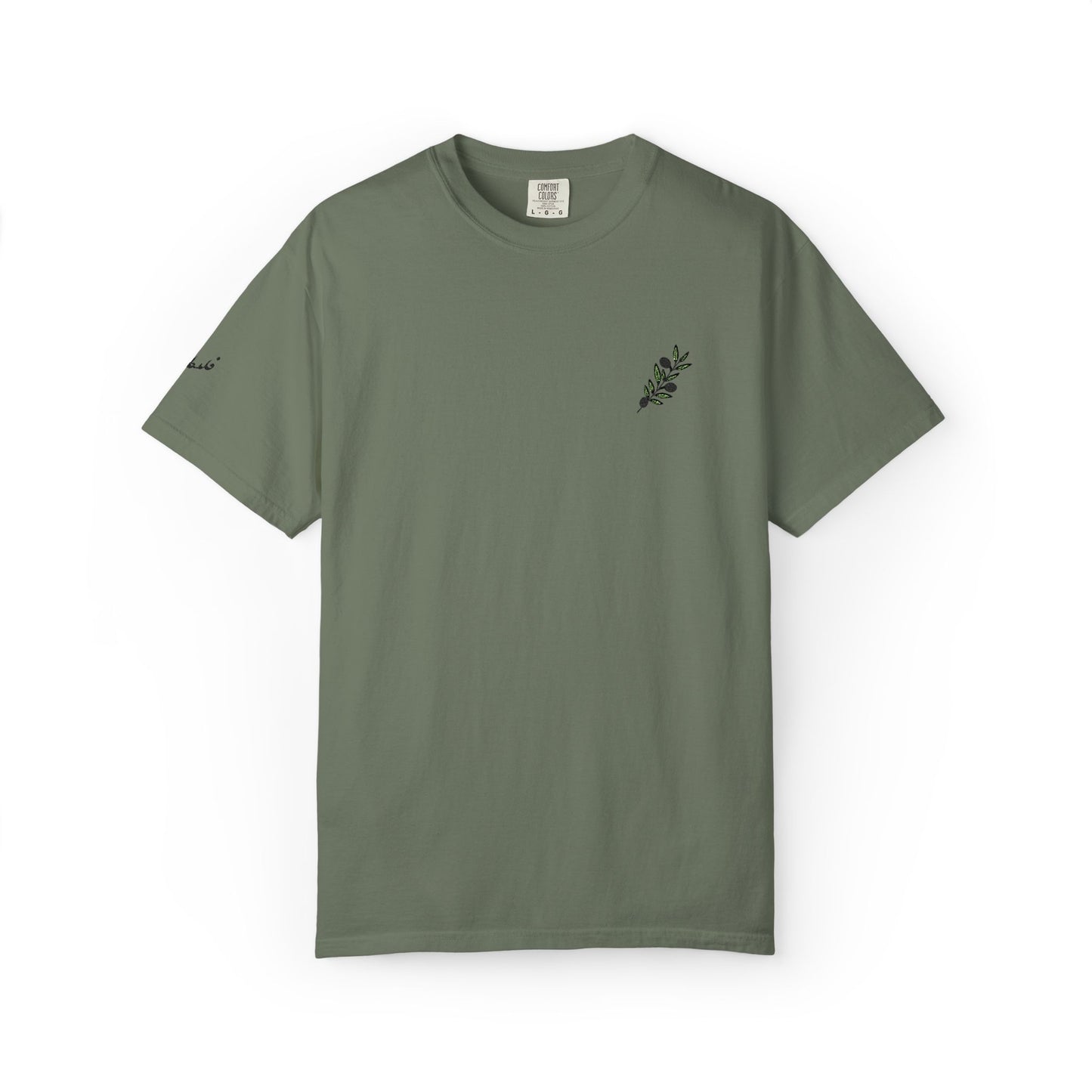 Palestinian olive branch garment-dyed tee