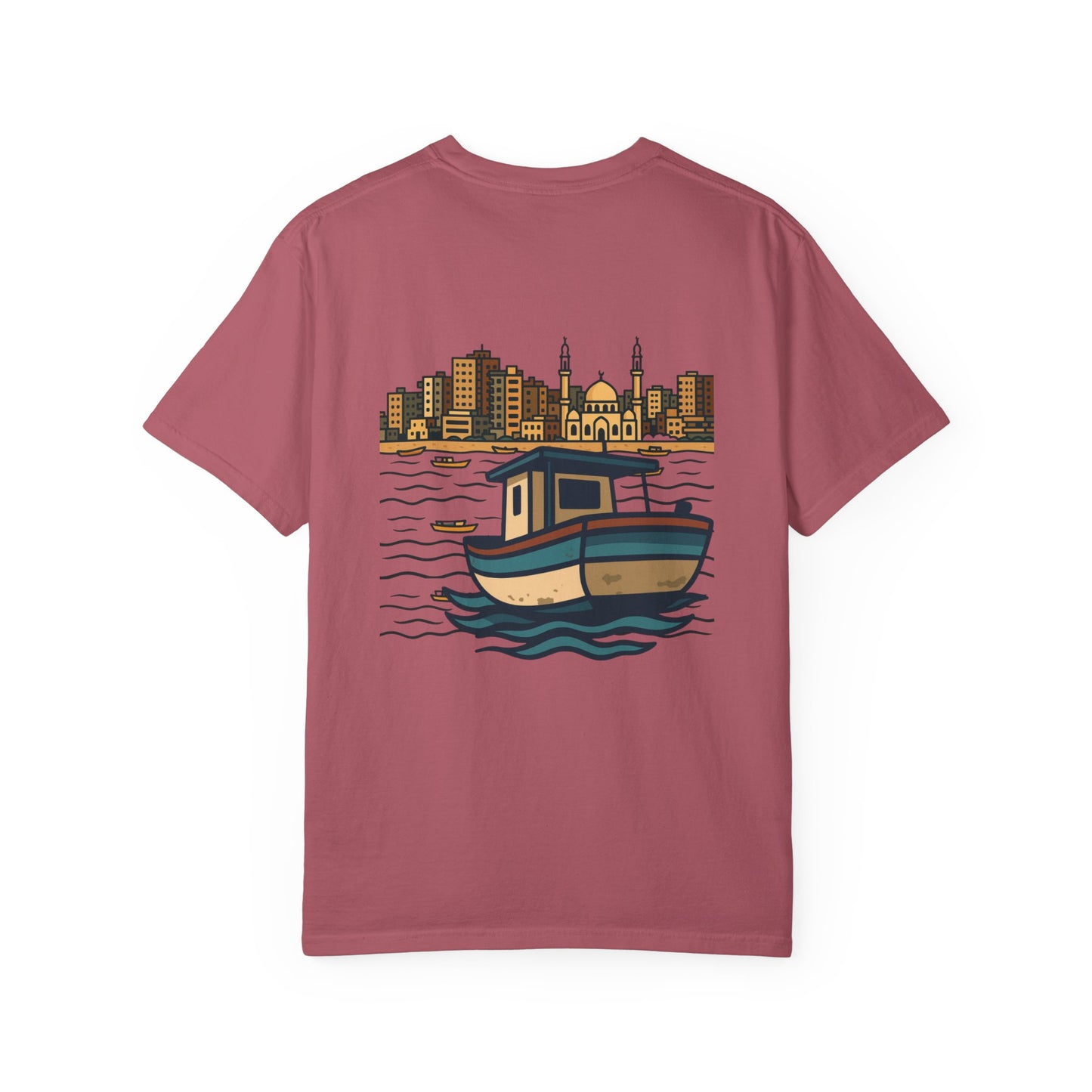 Gaza fishing boat garment-dyed tee