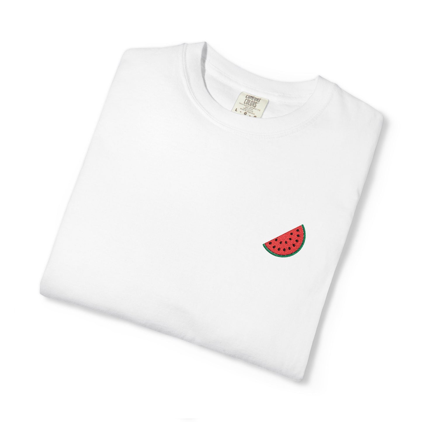 Palestinian watermelon slice garment-dyed tee
