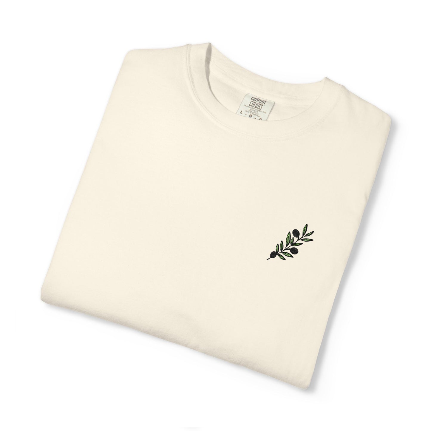 Palestinian olive branch garment-dyed tee