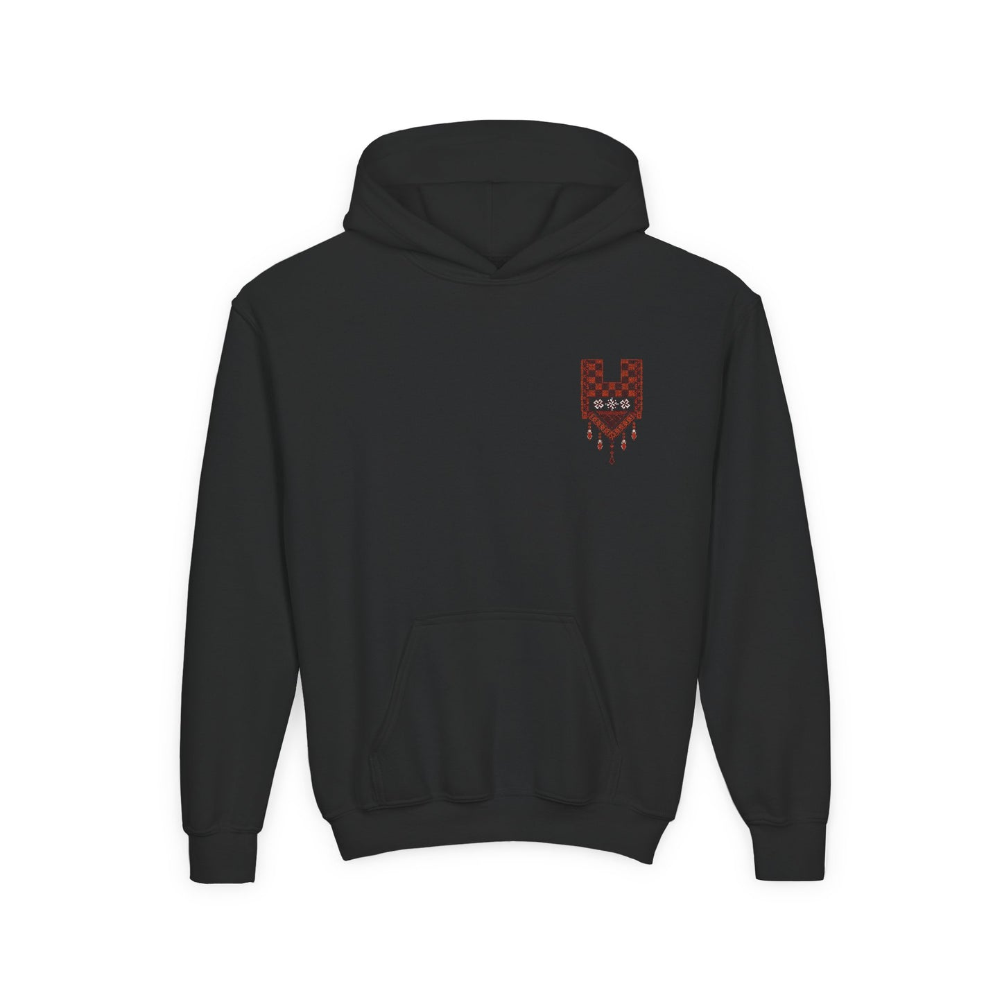 Palestinian tatreez youth hoodie
