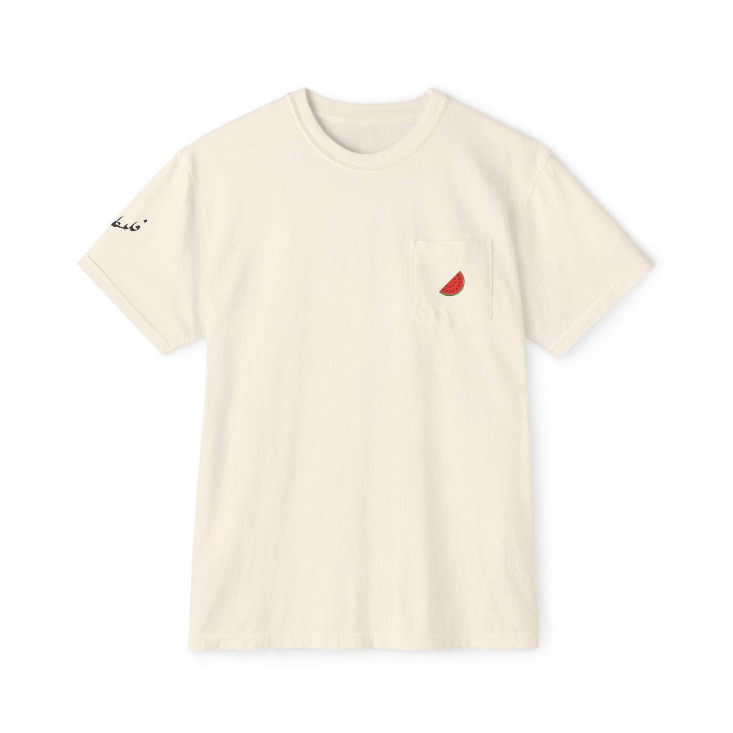 Watermelon Slice Garment-Dyed Pocket Tee