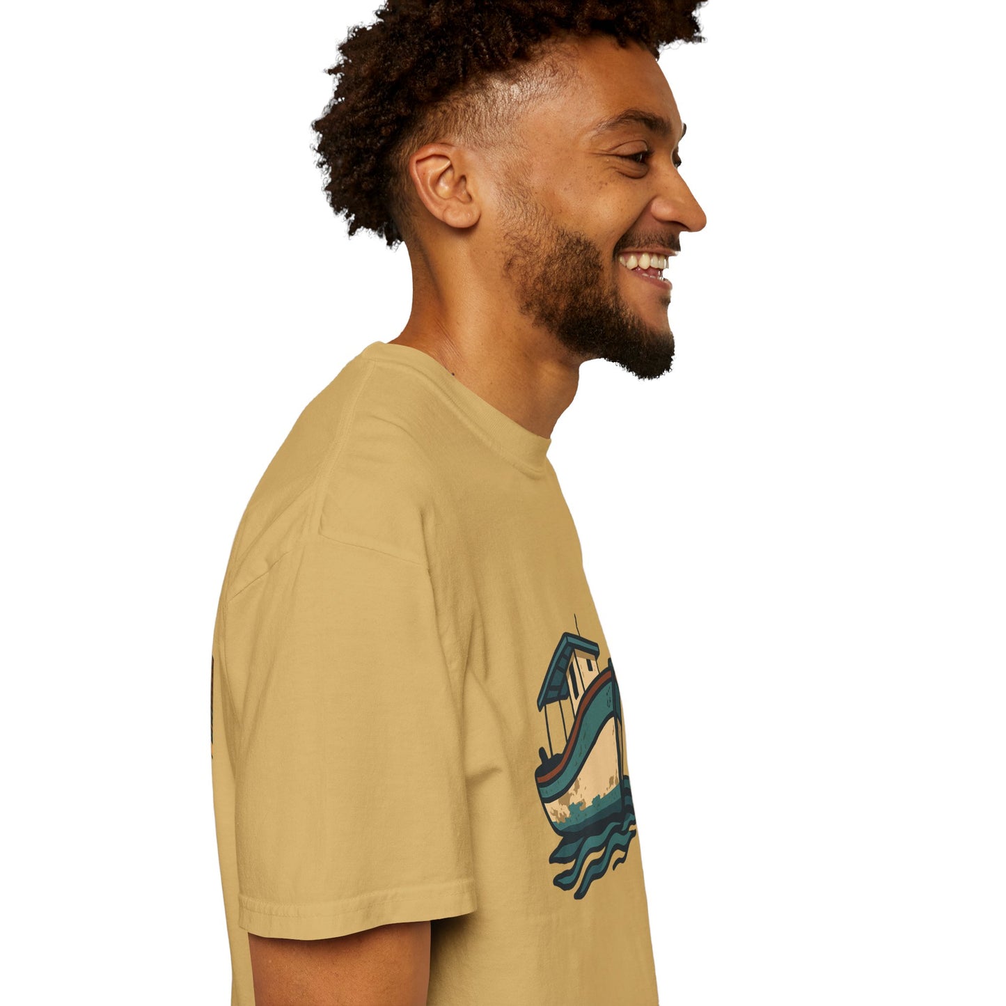 Gaza fishing boat garment-dyed tee