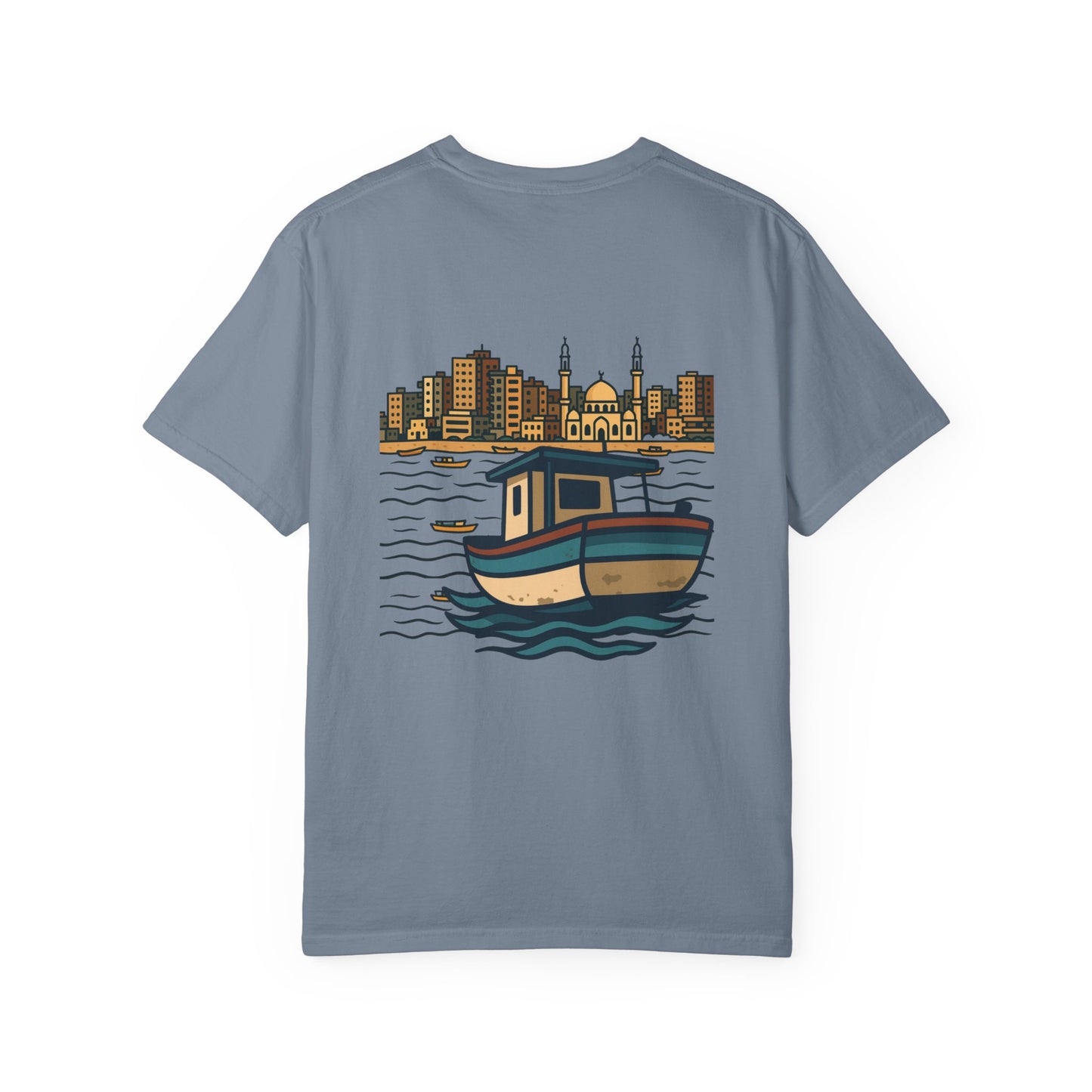 Gaza fishing boat garment-dyed tee