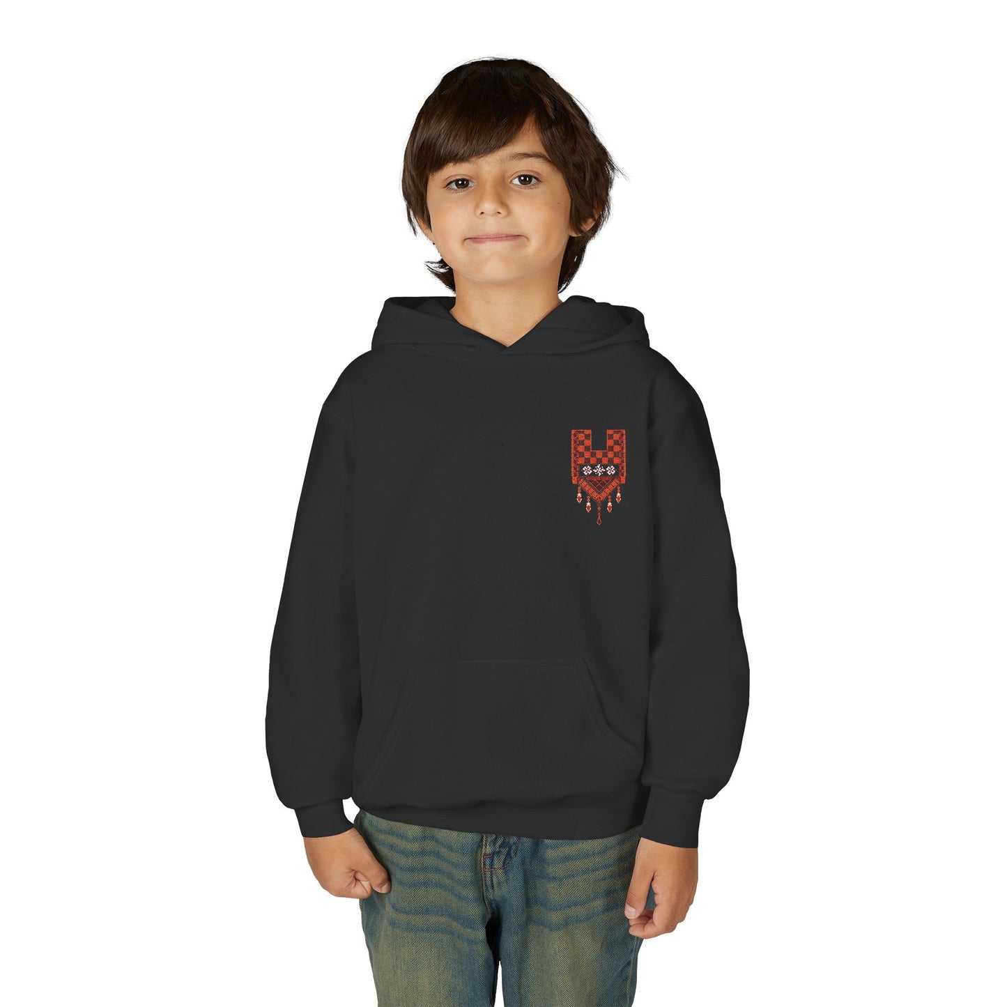 Palestinian tatreez youth hoodie