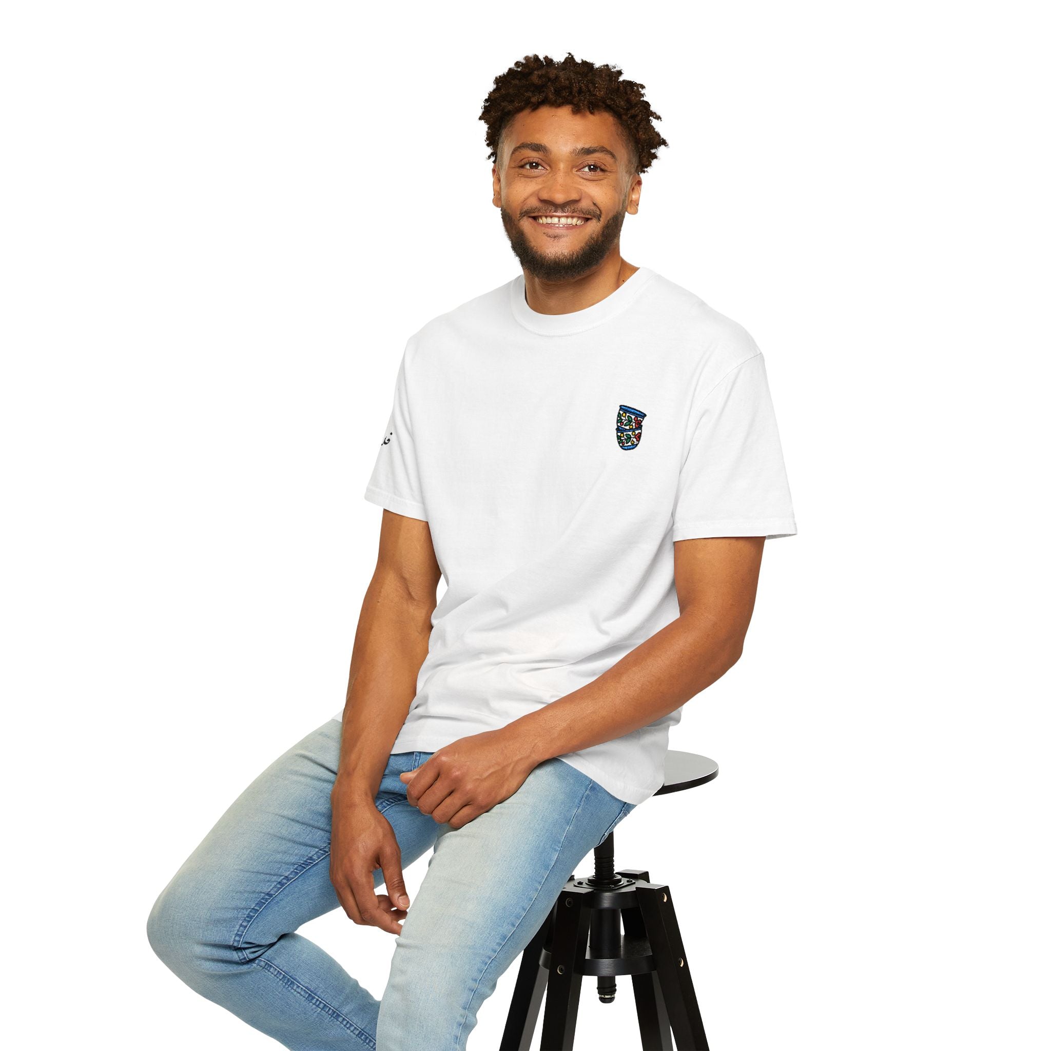 Palestinian qahwah garment-dyed tee – Falasteen Streetwear