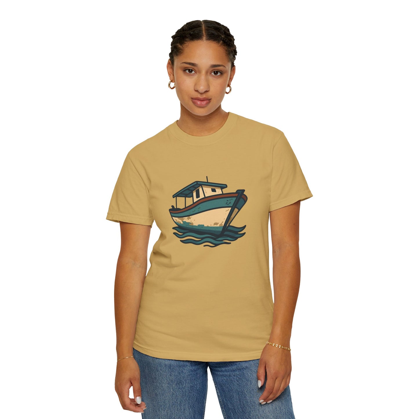Gaza fishing boat garment-dyed tee