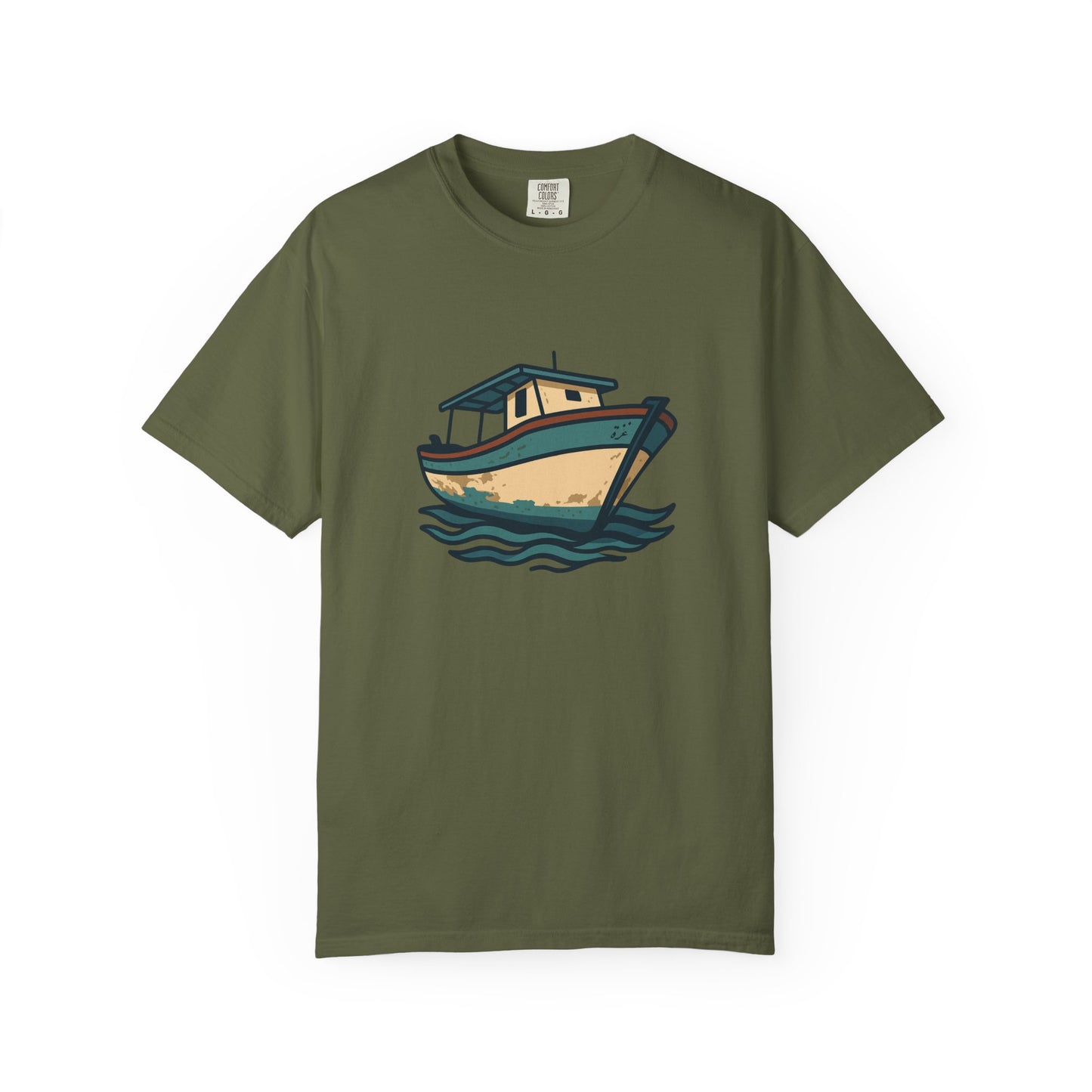 Gaza fishing boat garment-dyed tee