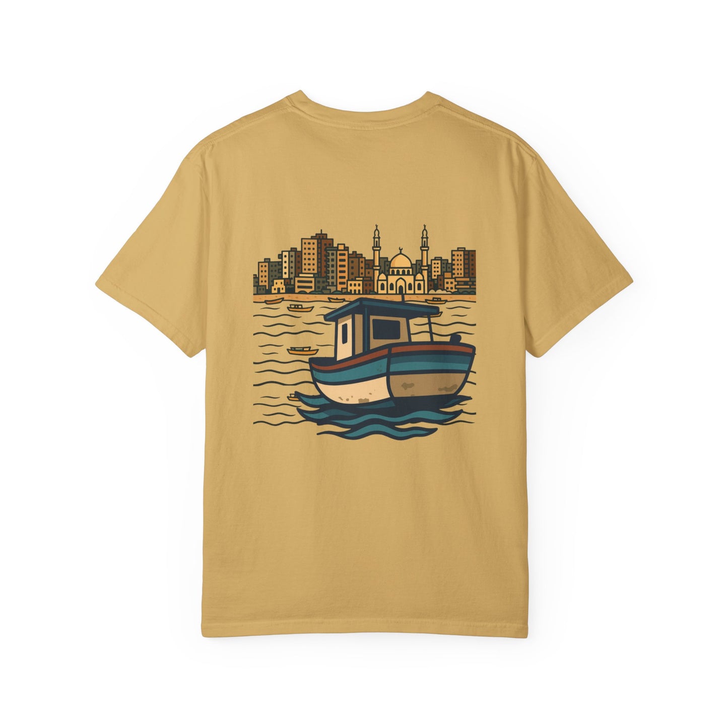 Gaza fishing boat garment-dyed tee