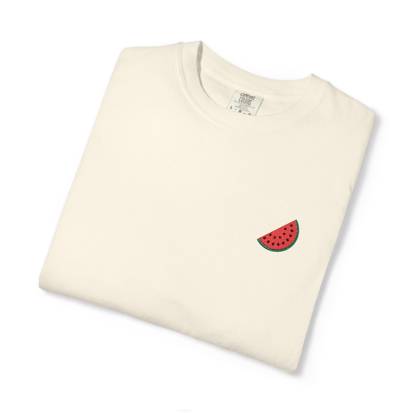 Palestinian watermelon slice garment-dyed tee