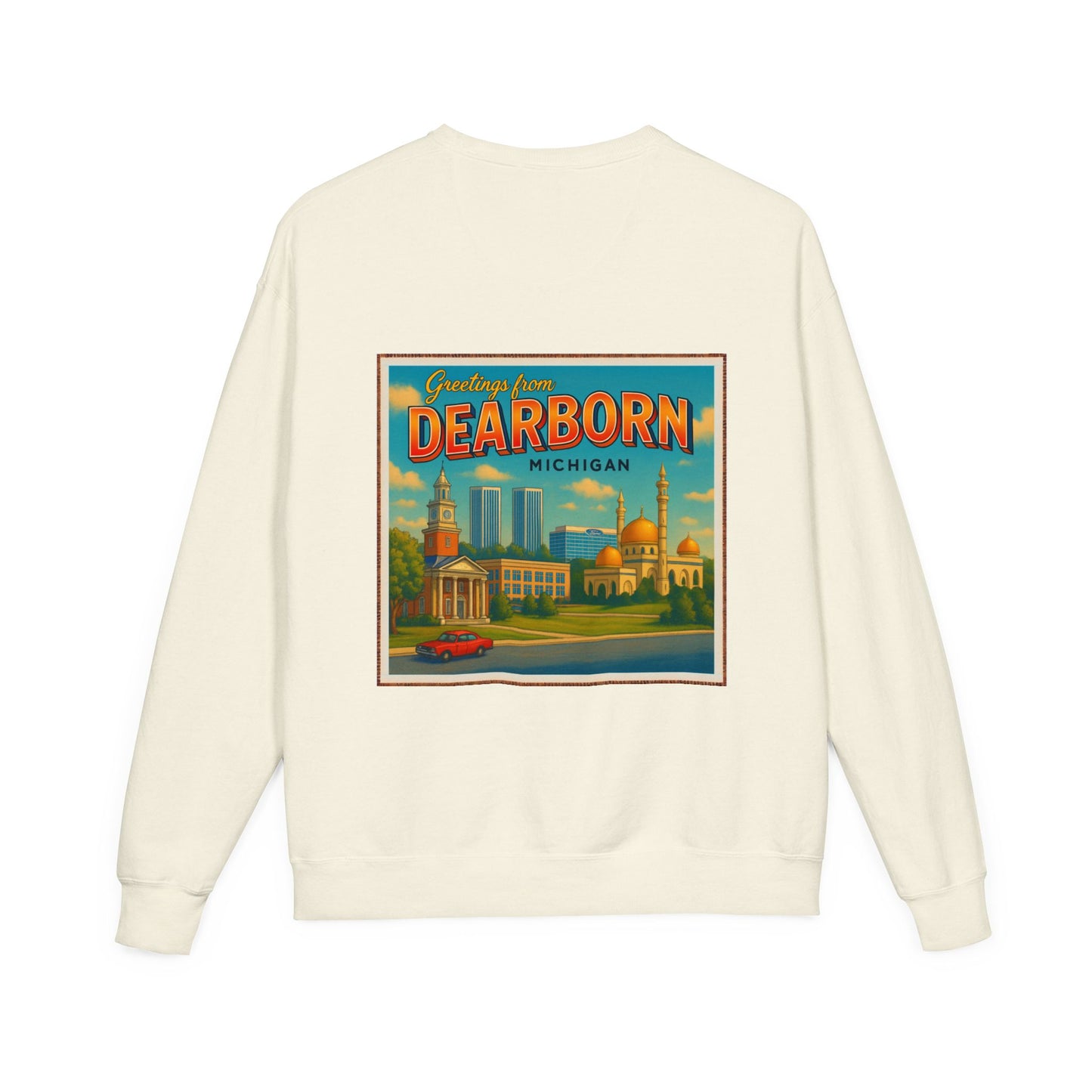 Vintage-washed Dearborn, MI sweatshirt