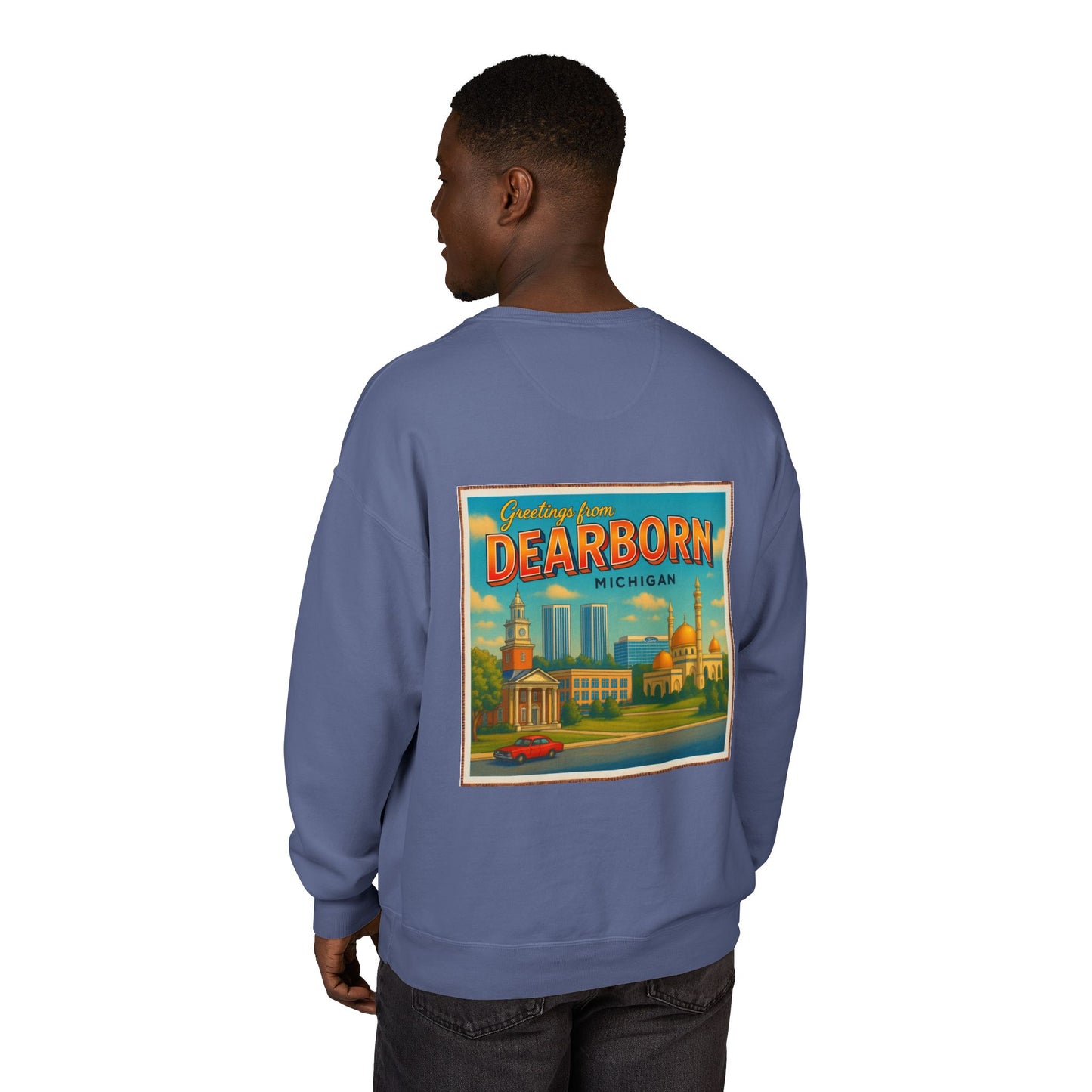 Vintage-washed Dearborn, MI sweatshirt