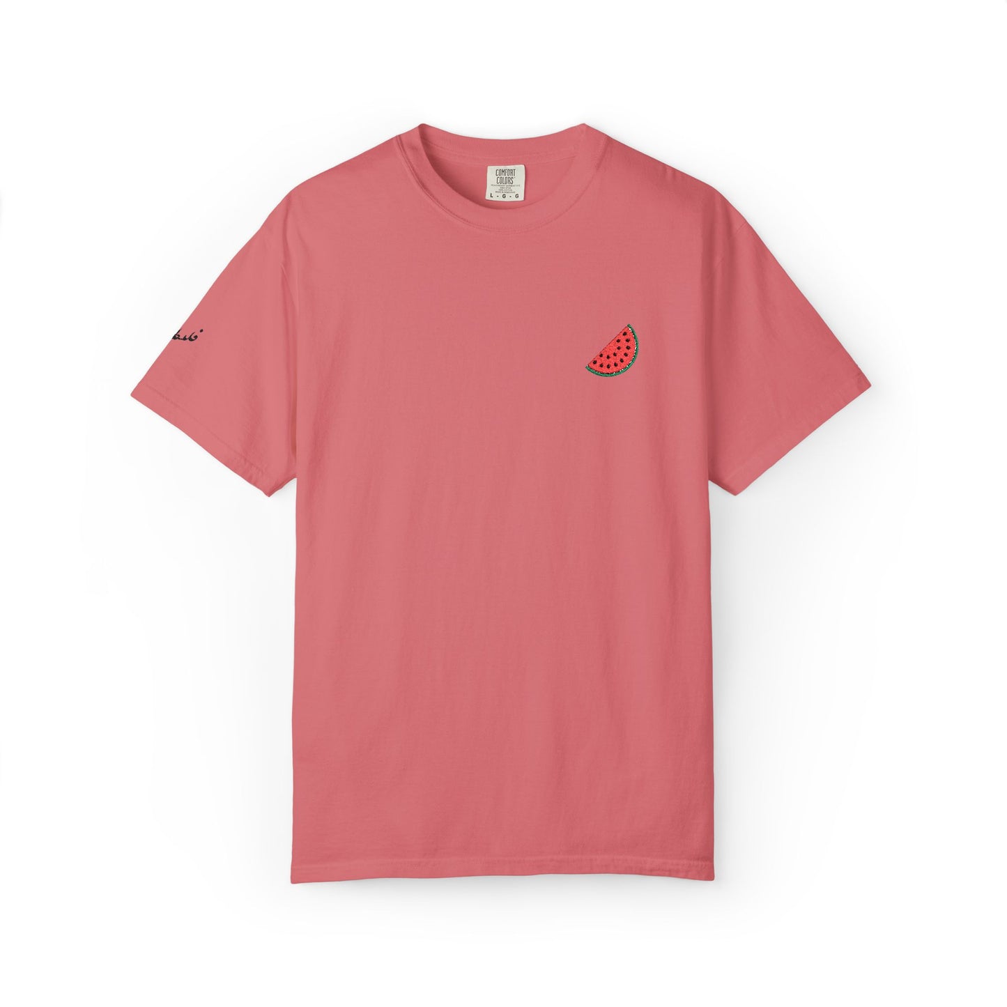 Palestinian watermelon slice garment-dyed tee