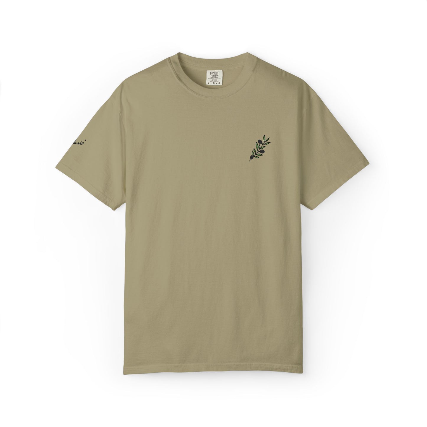 Palestinian olive branch garment-dyed tee