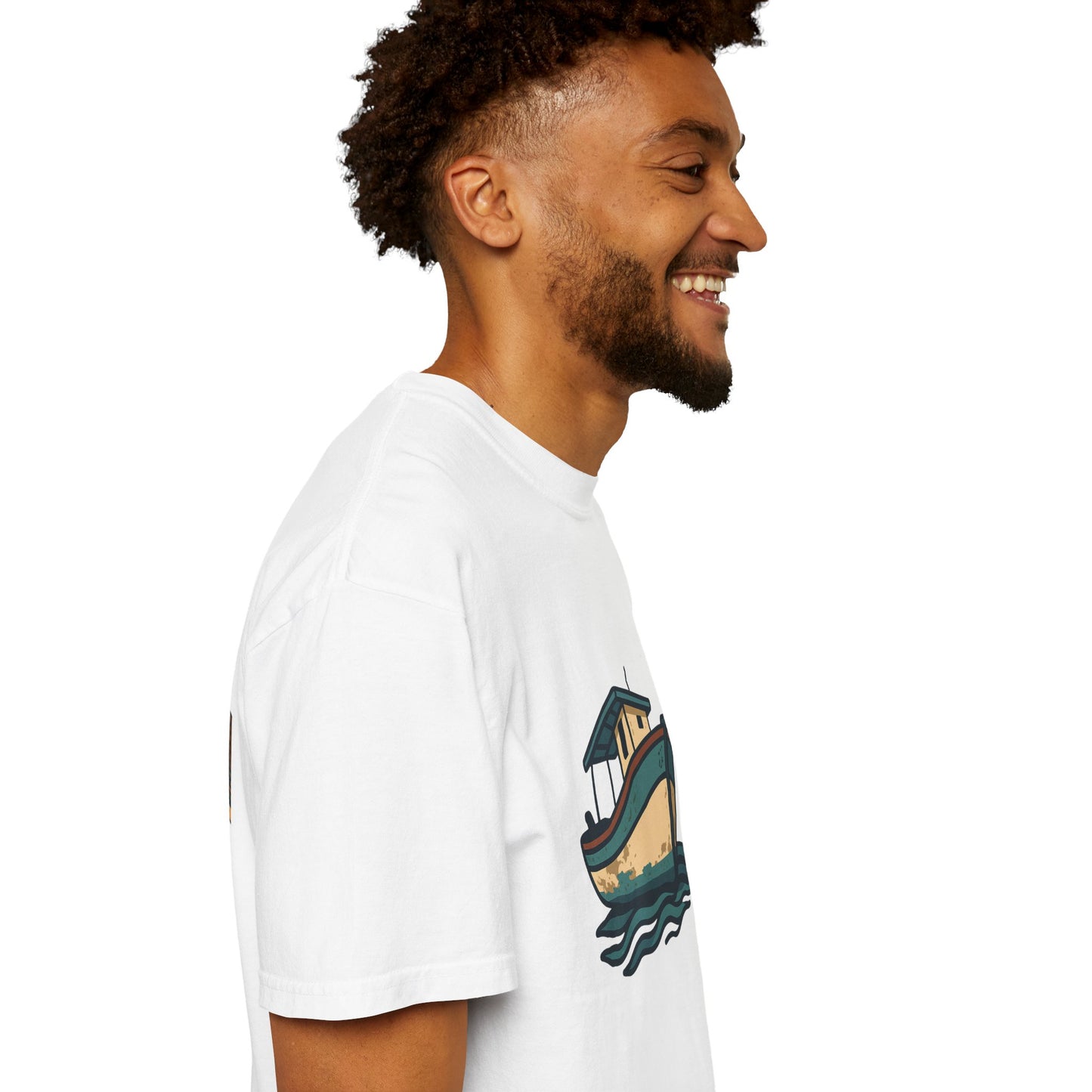 Gaza fishing boat garment-dyed tee