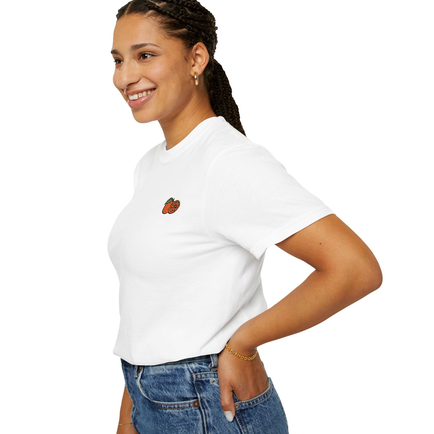Palestinian Yaffa orange garment-dyed tee