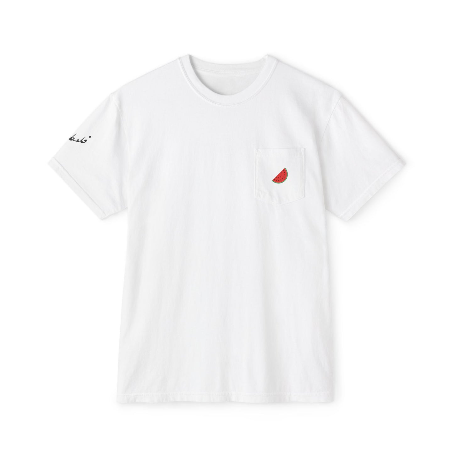 Watermelon Slice Garment-Dyed Pocket Tee