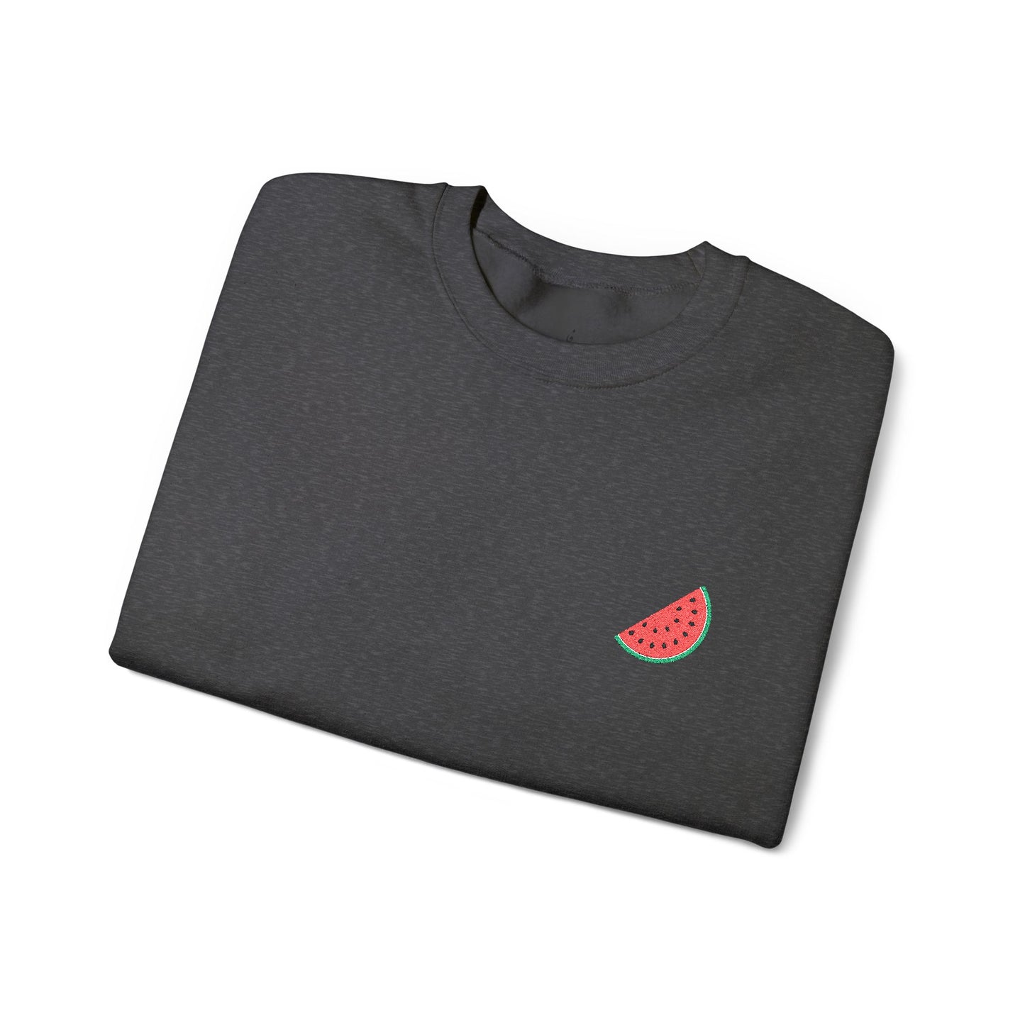 Embroidered watermelon slice sweatshirt