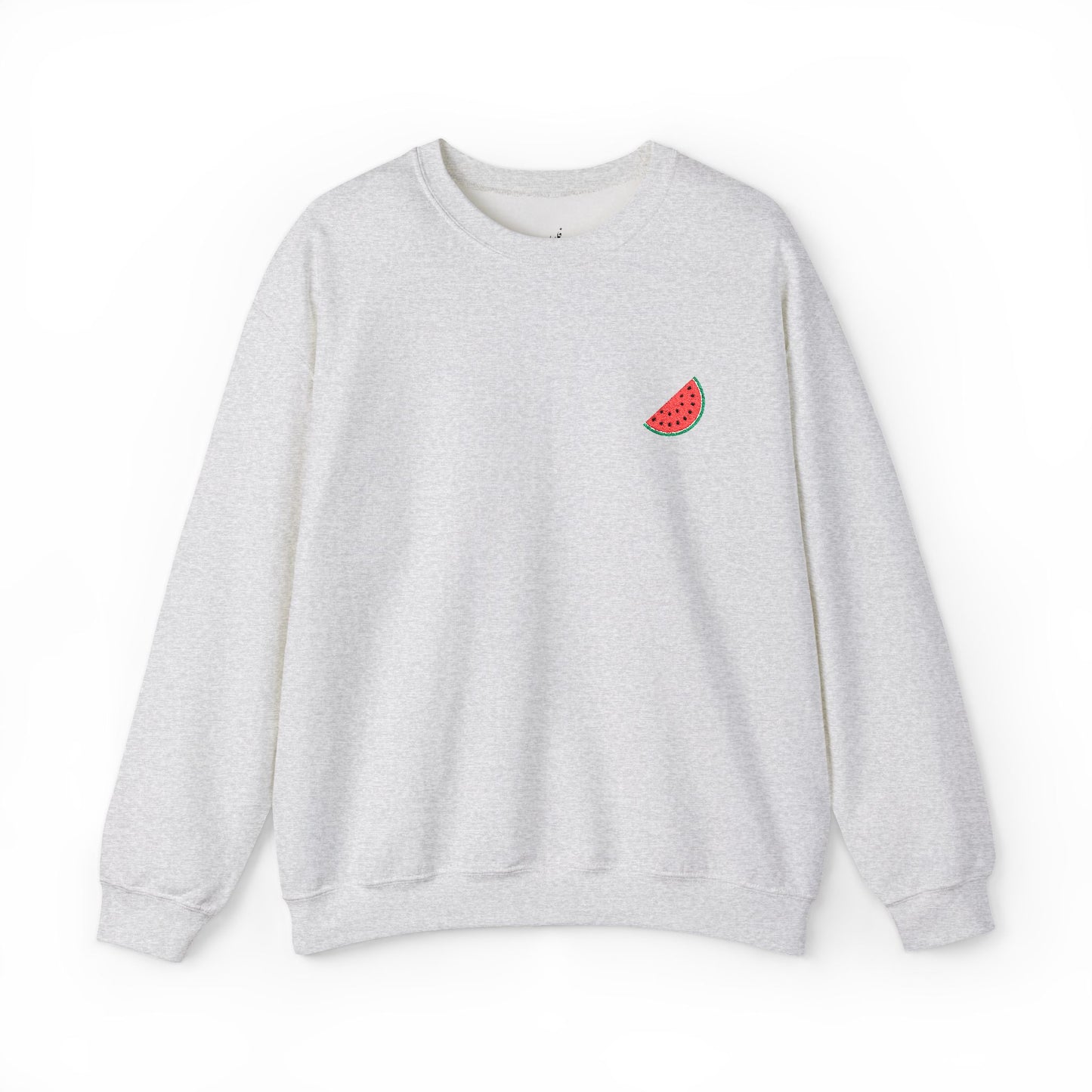 Embroidered watermelon slice sweatshirt