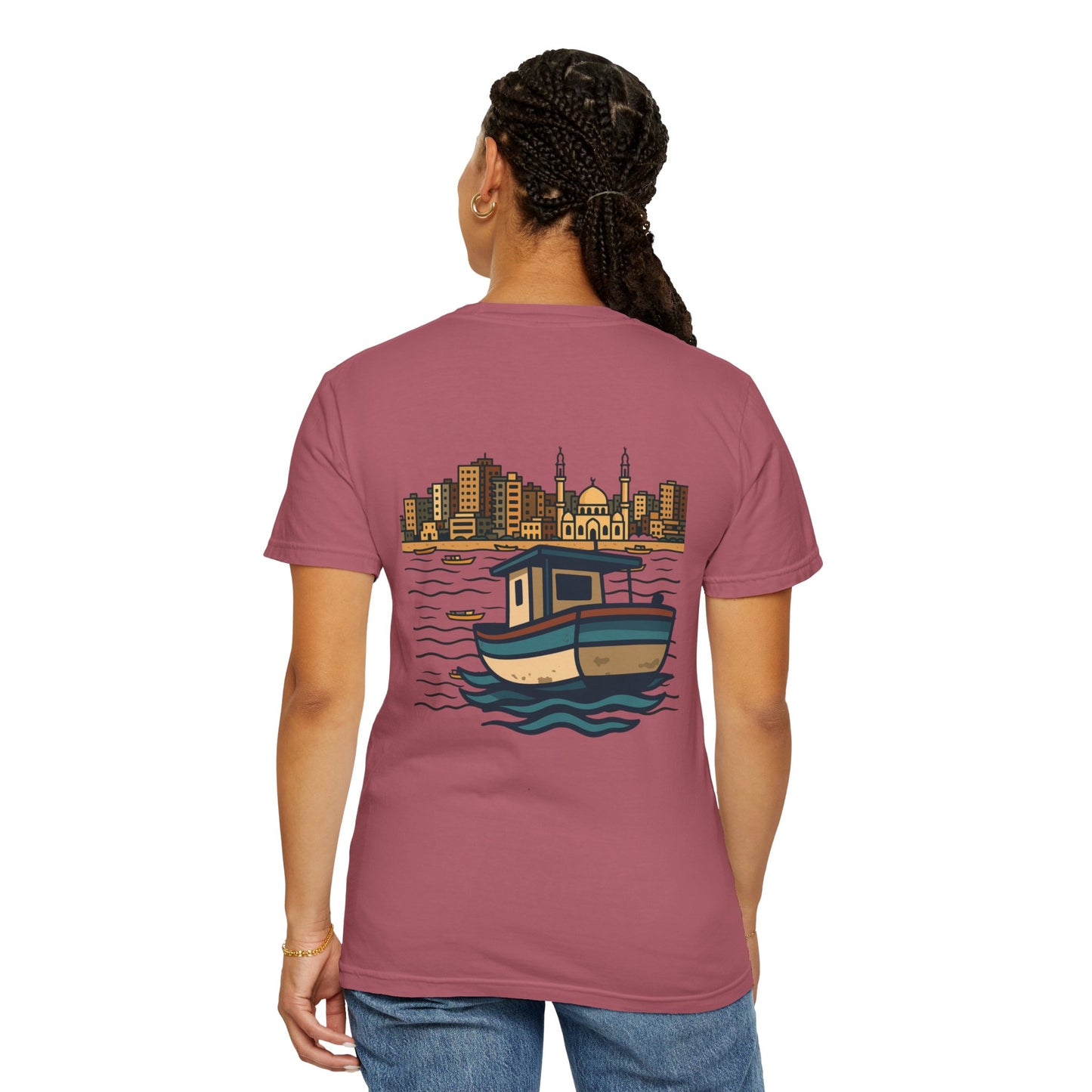 Gaza fishing boat garment-dyed tee