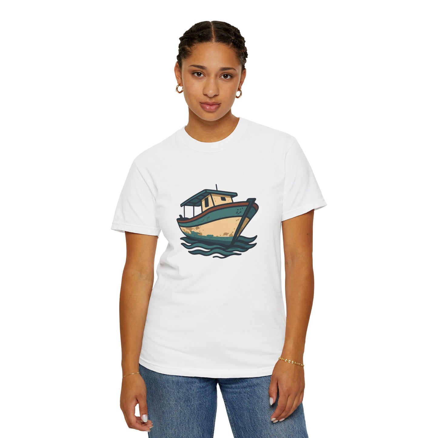 Gaza fishing boat garment-dyed tee