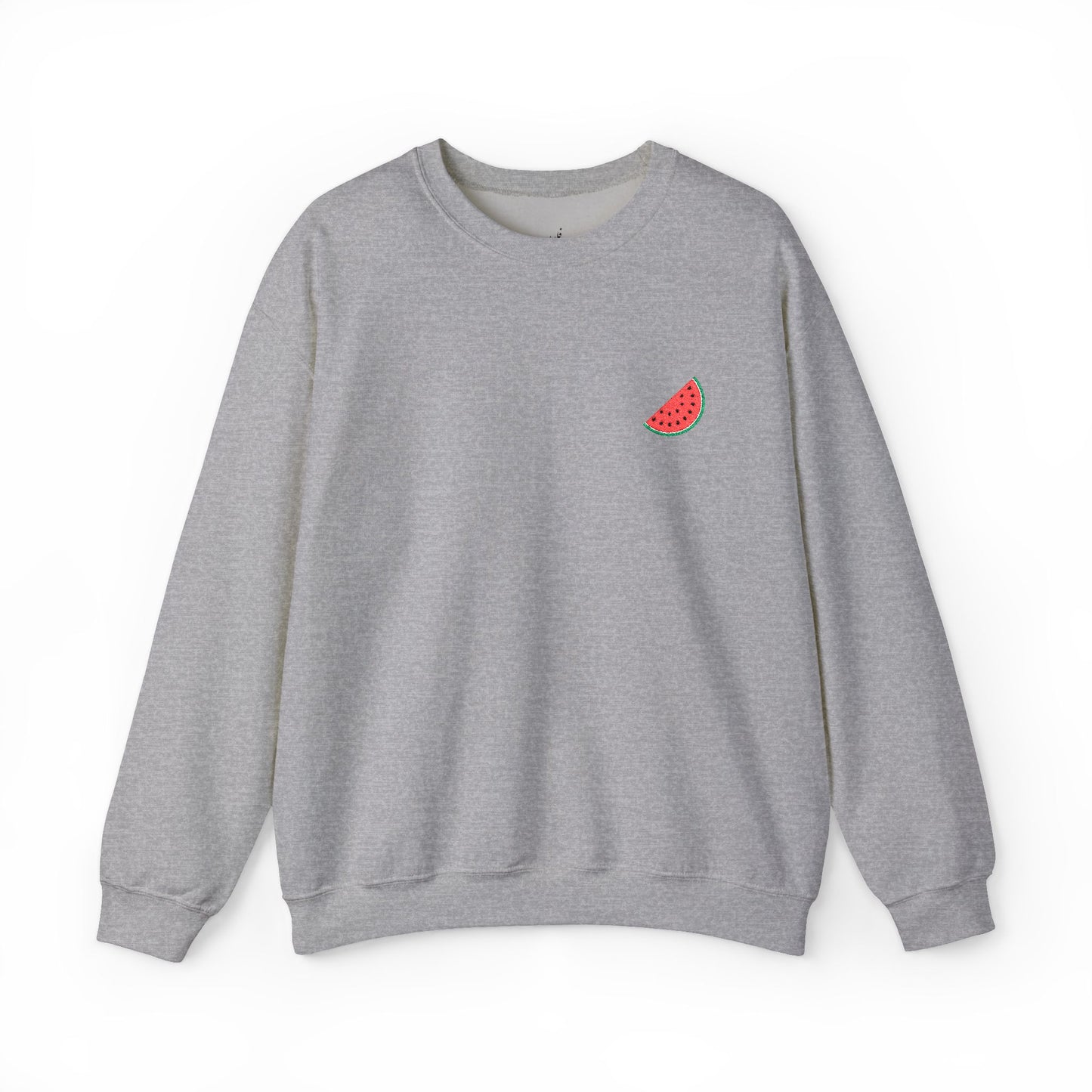 Embroidered watermelon slice sweatshirt