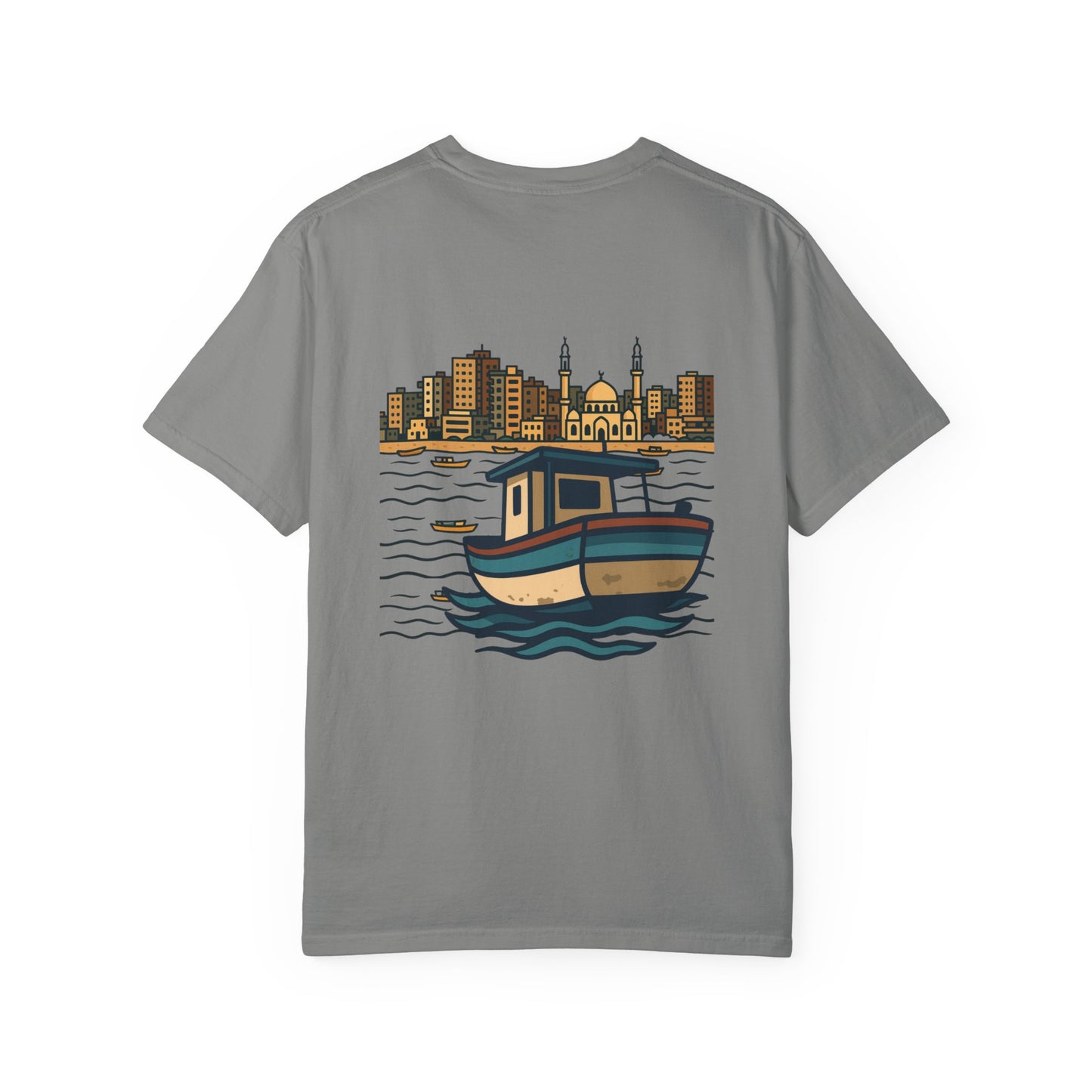 Gaza fishing boat garment-dyed tee