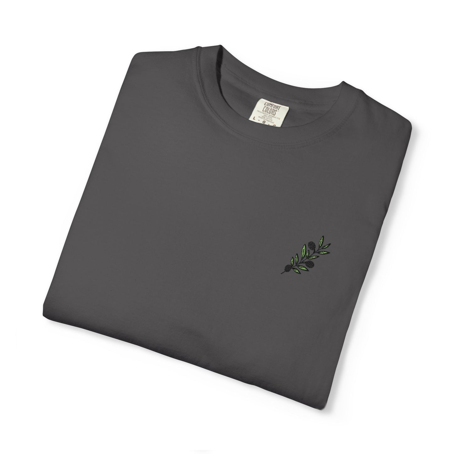 Palestinian olive branch garment-dyed tee