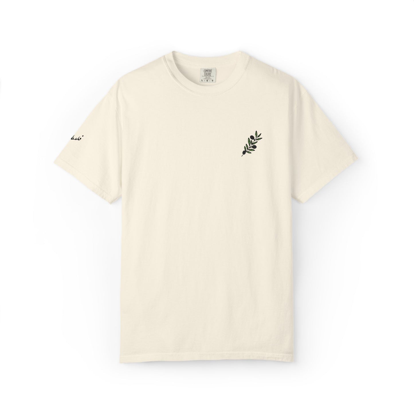 Palestinian olive branch garment-dyed tee