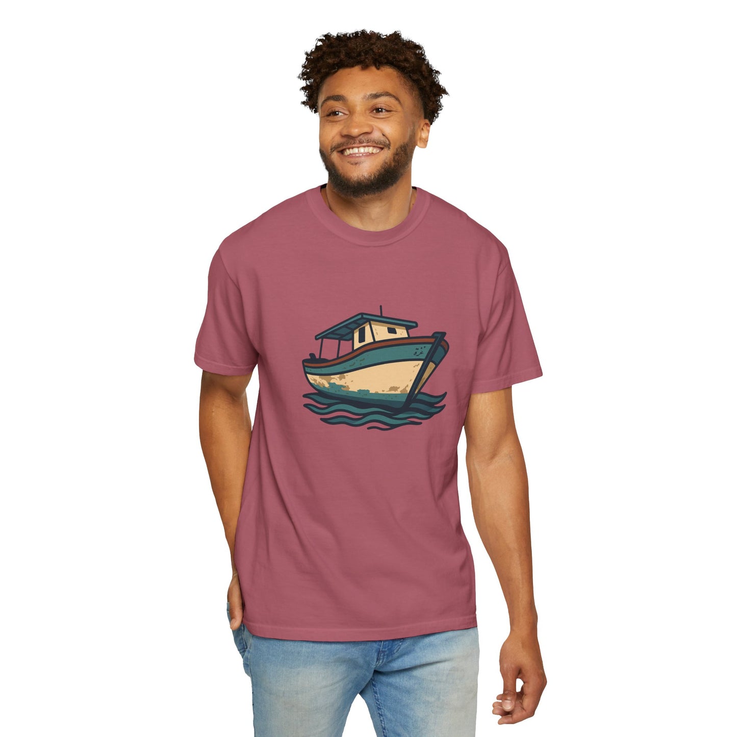 Gaza fishing boat garment-dyed tee