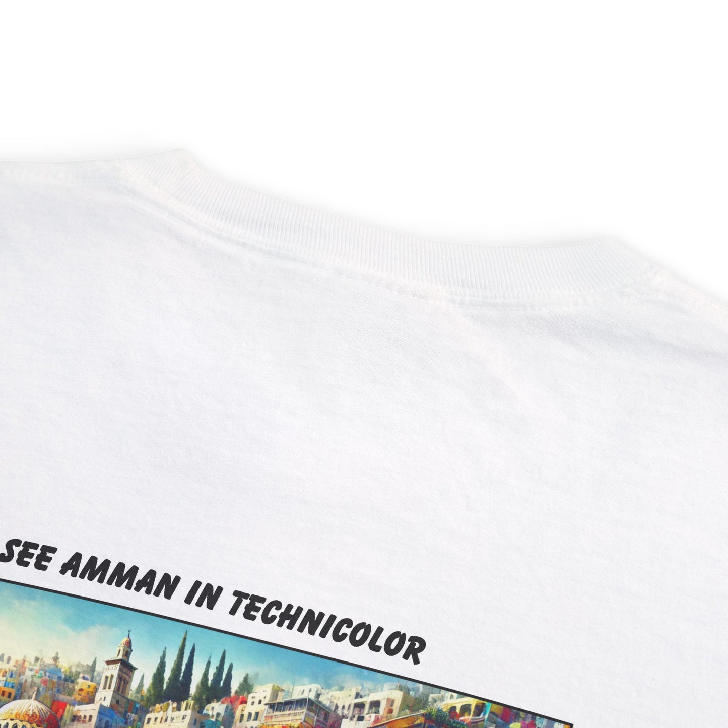 Amman in technicolor garment-dyed pocket tee