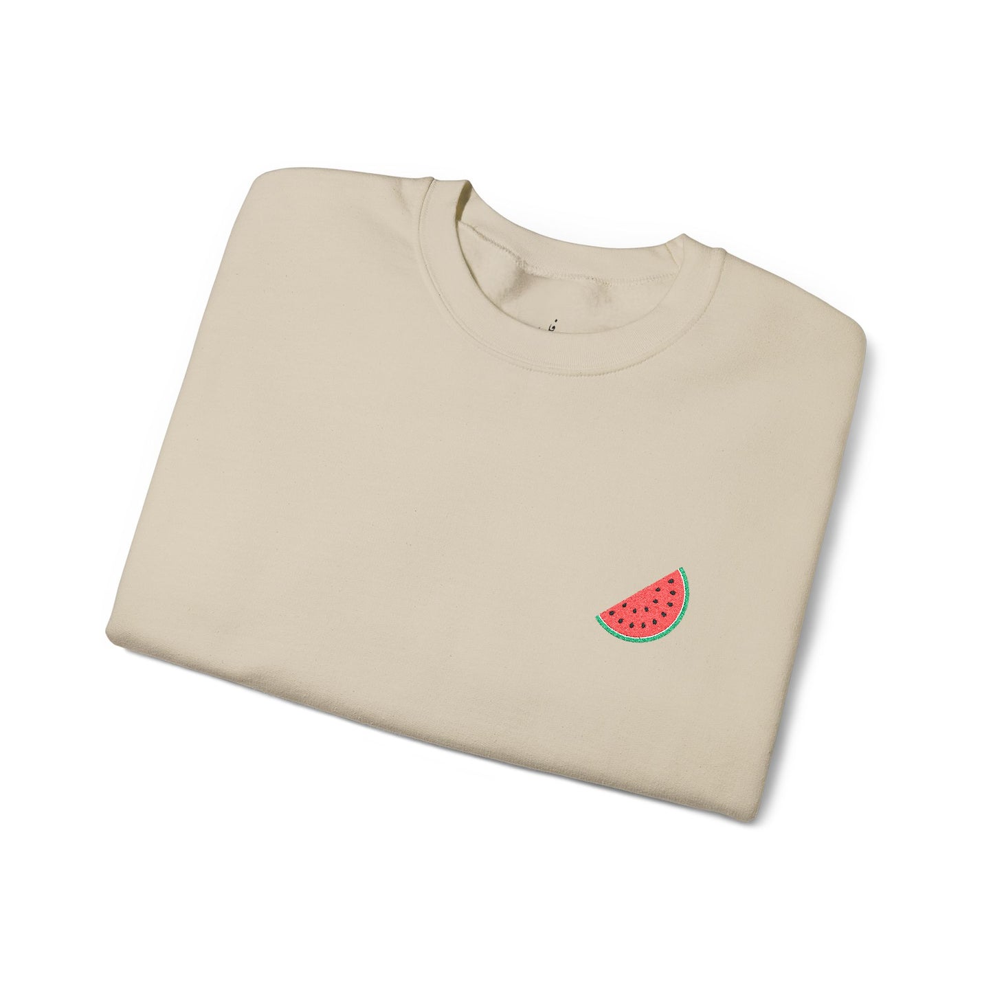 Embroidered watermelon slice sweatshirt