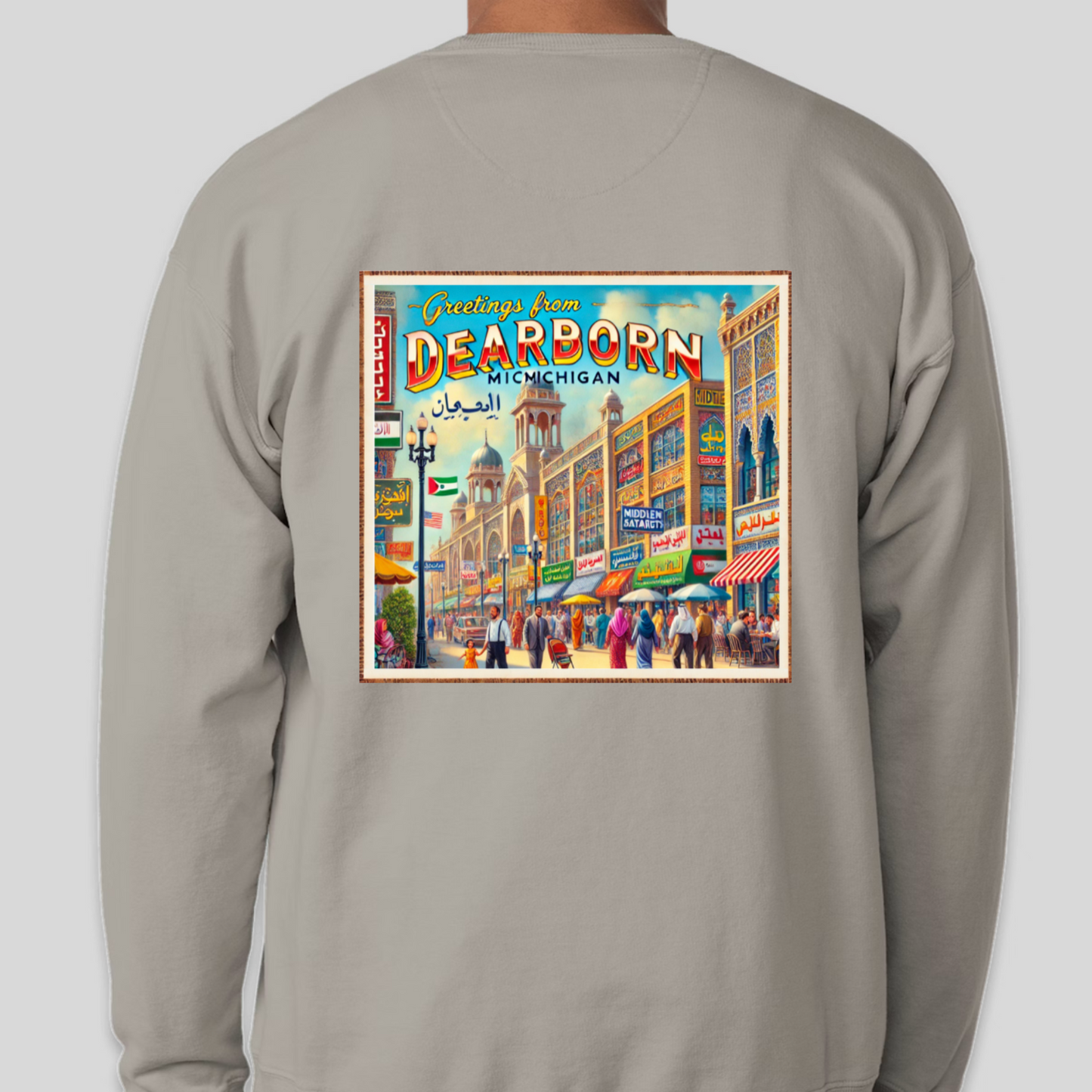 Vintage-Washed Dearborn, MI Sweatshirt
